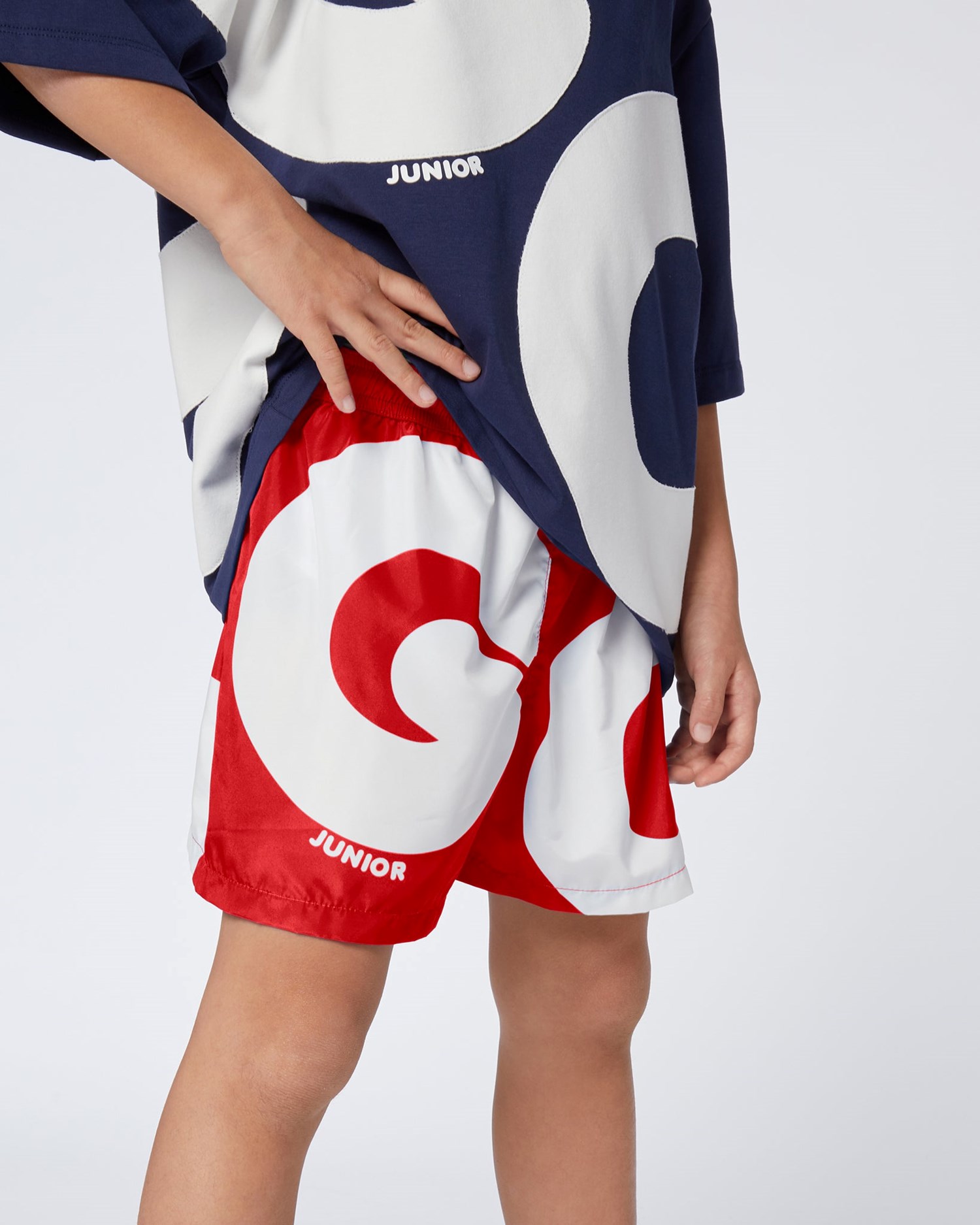Maillots De Bain GCDS Andy Logo Swim Shorts Enfant Rouge | 591842-UDR