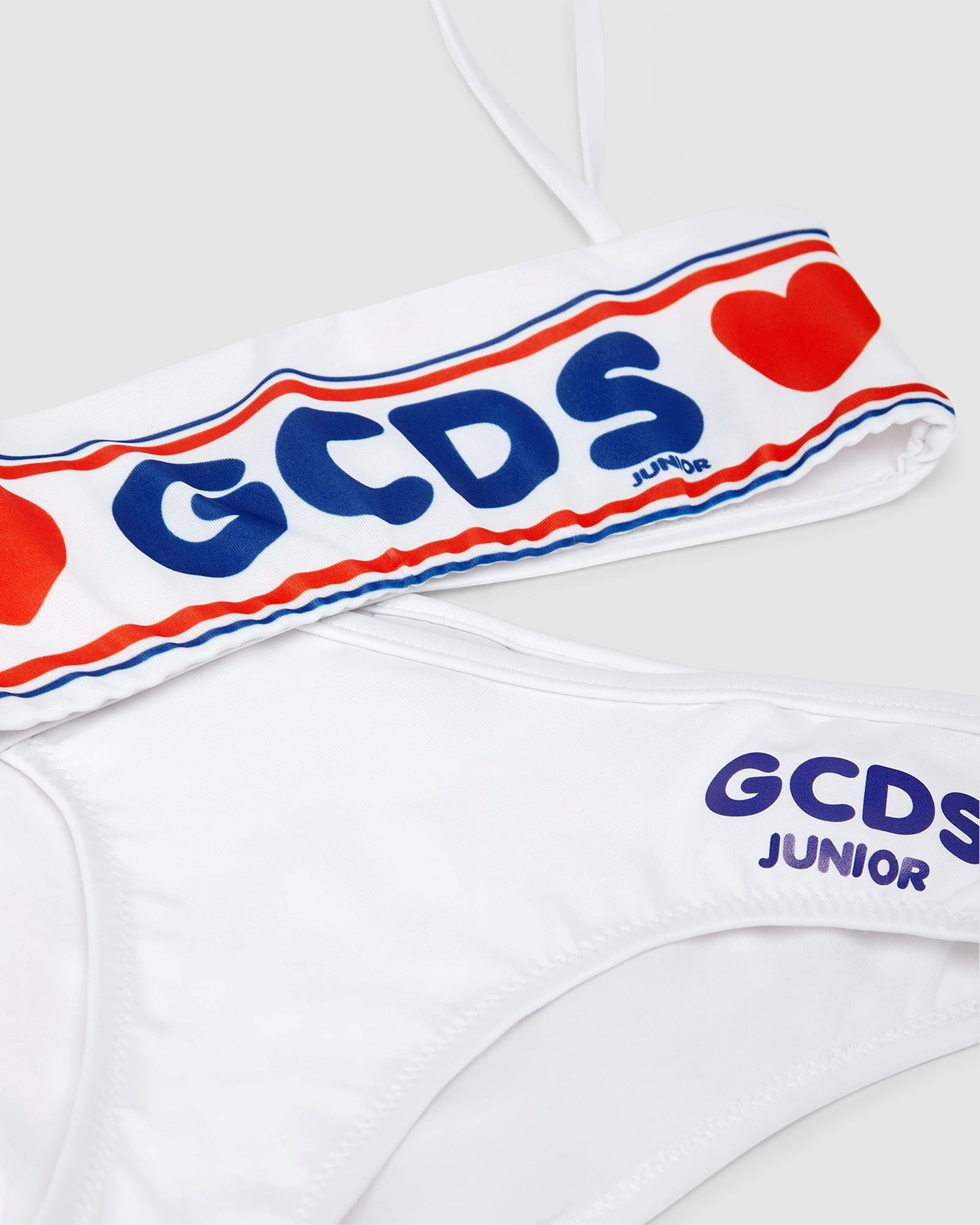 Maillots De Bain GCDS Logo Bikini Enfant Blanche | 506231-KAR