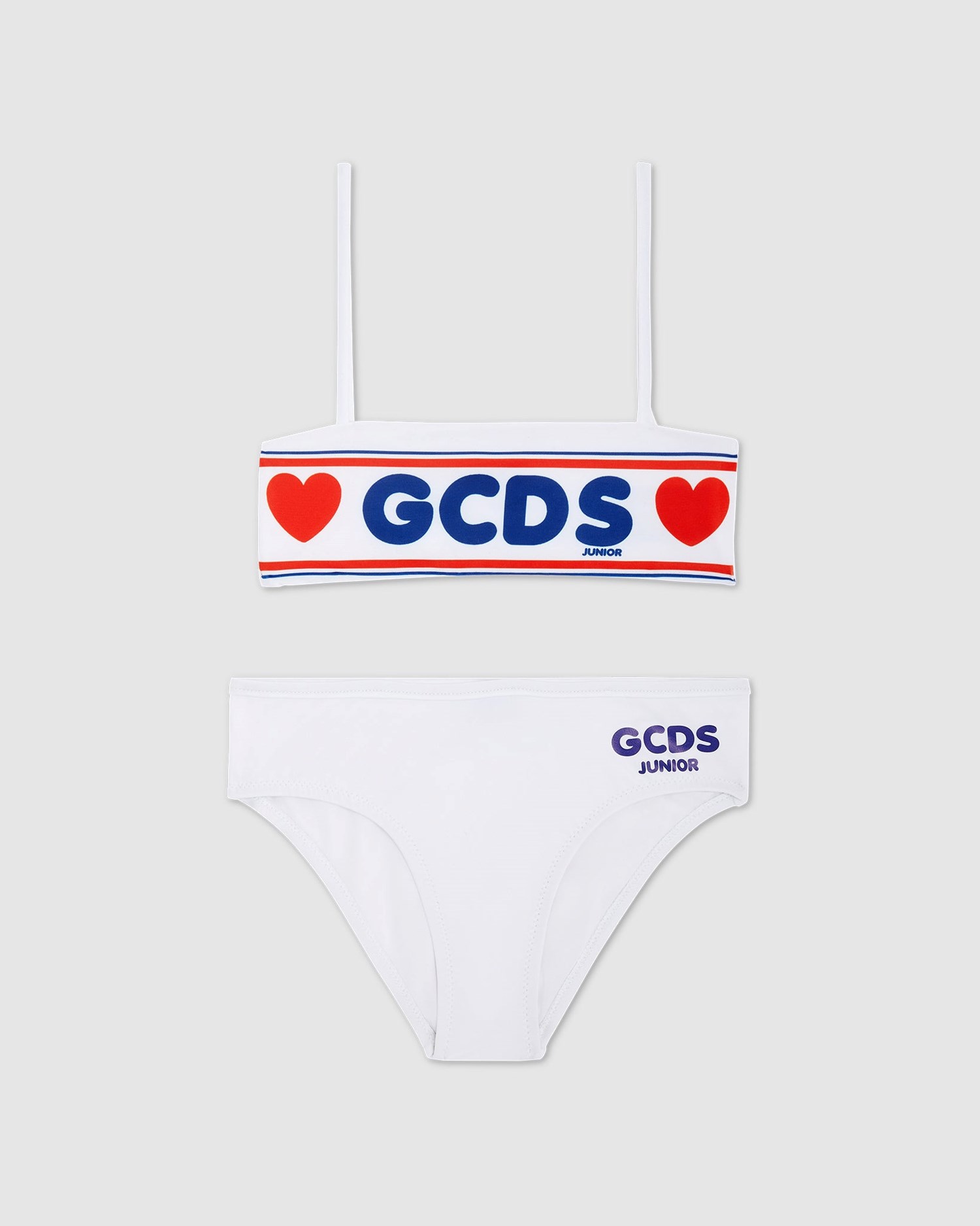 Maillots De Bain GCDS Logo Bikini Enfant Blanche | 506231-KAR