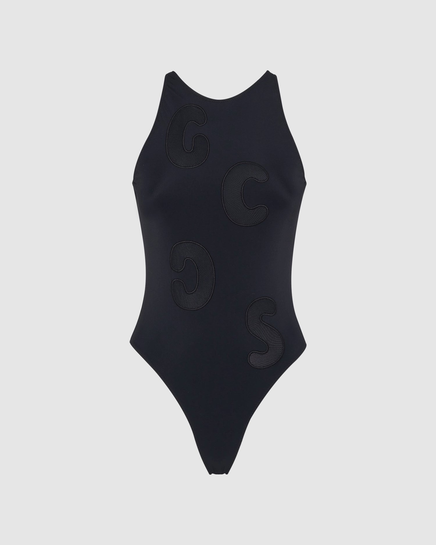 Maillots De Bain GCDS Holes Gcds Logo Swimsuit Femme Noir | 720618-WCM