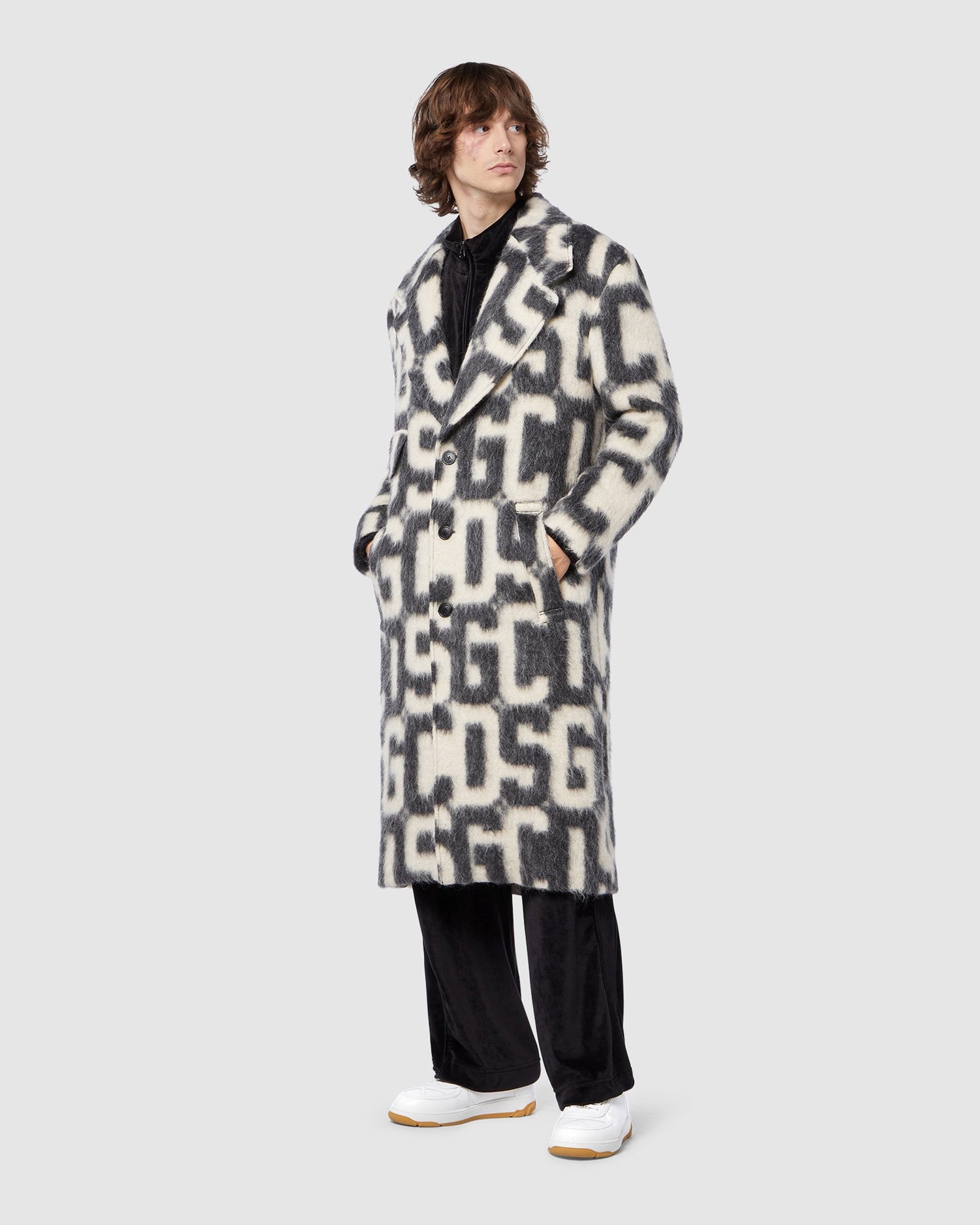 Manteaux GCDS Monogram Coat Homme Multicolore | 608917-JUB