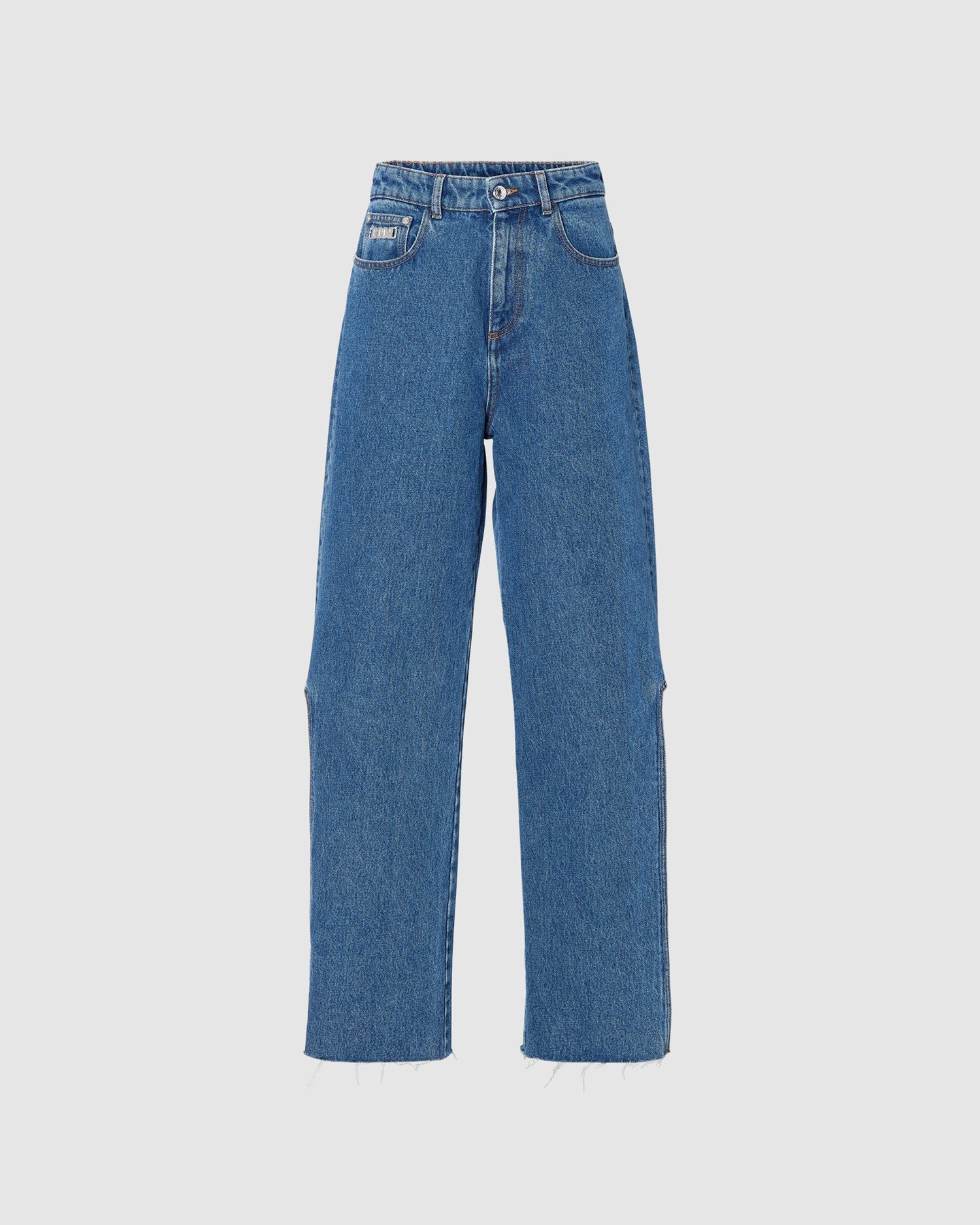 Pantalons GCDS Bling Stones Denim Trousers Femme Bleu Clair | 597283-XSA