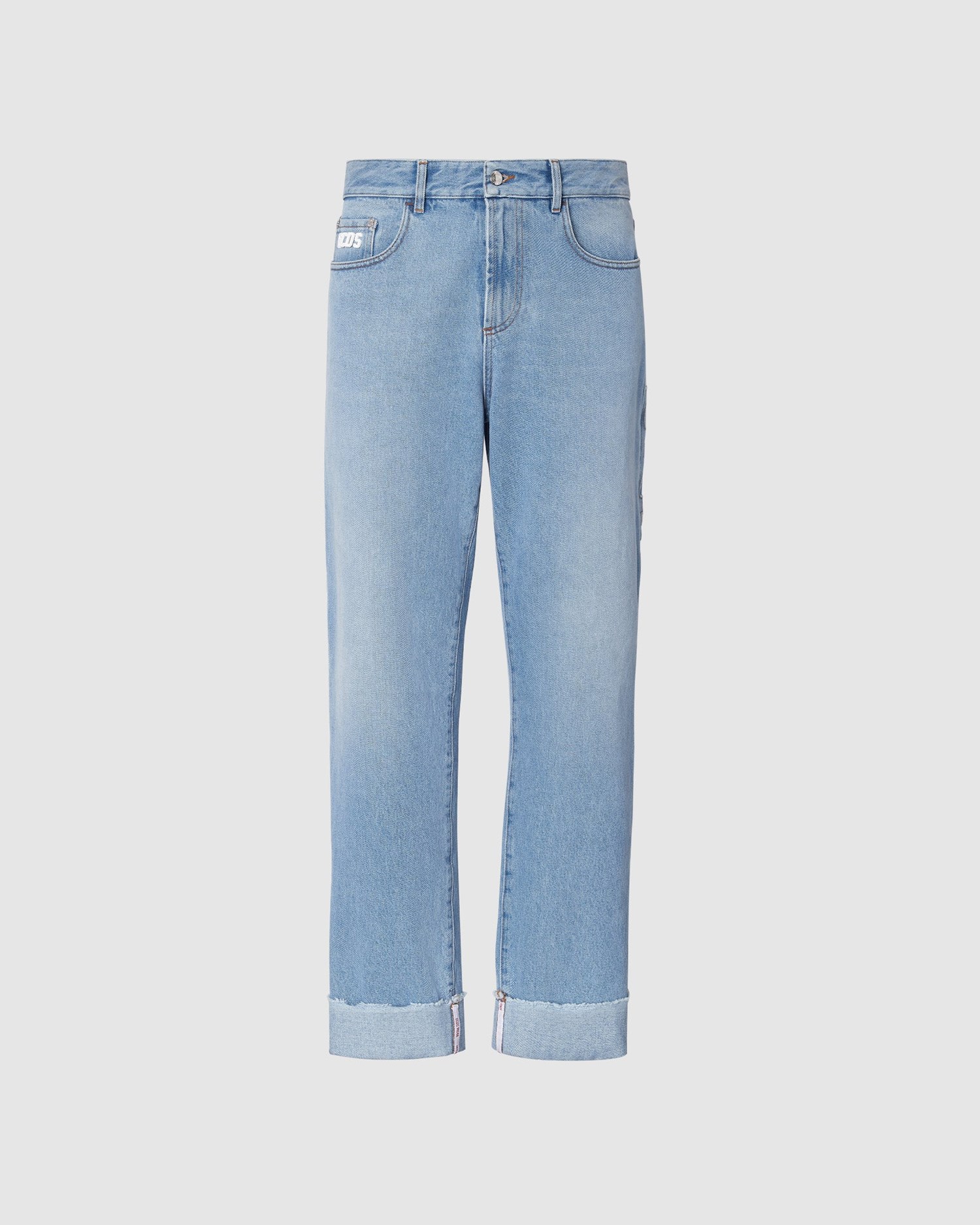 Pantalons GCDS Bucket Bleached Trousers Homme Bleu Clair | 037956-NEQ