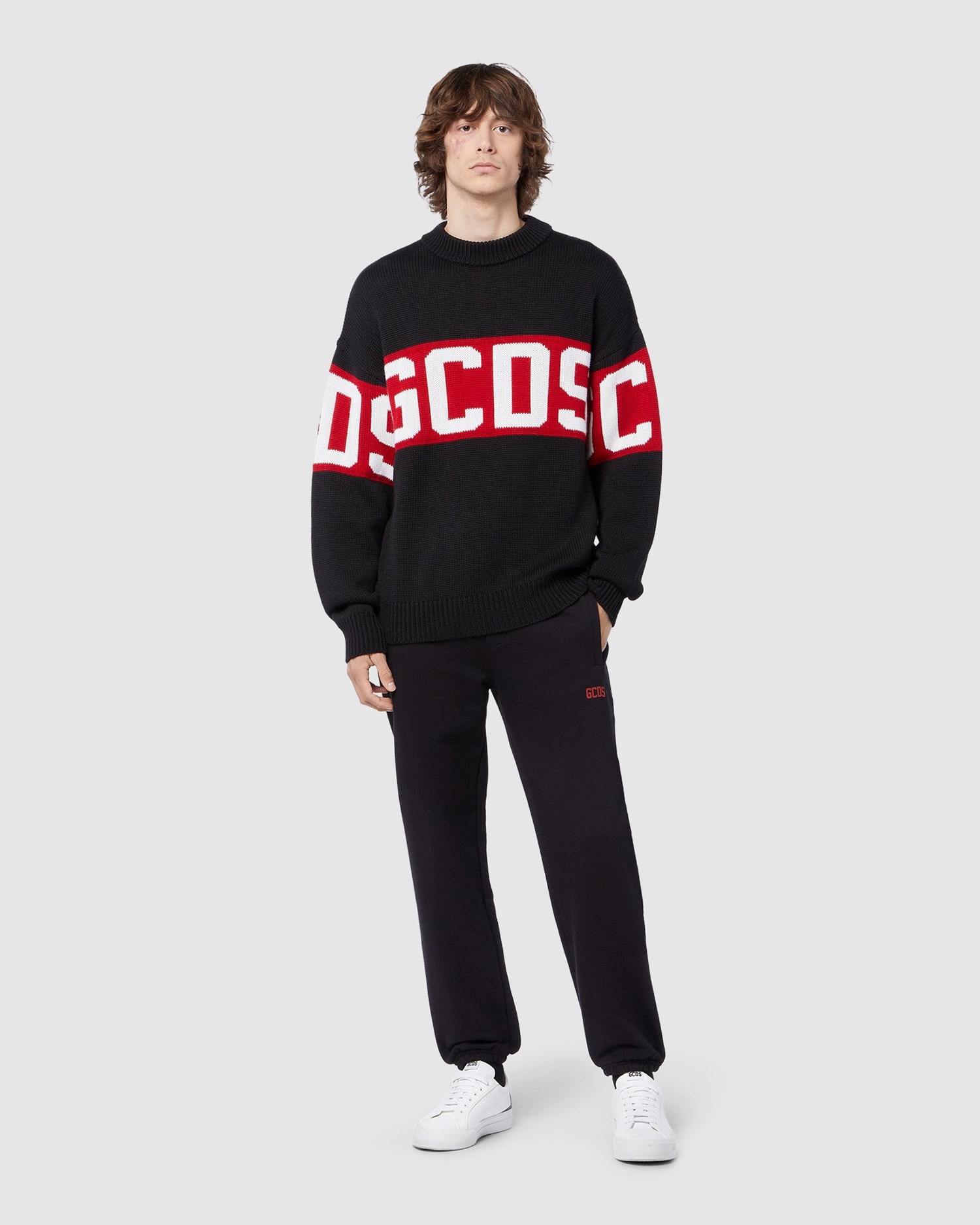 Pantalons GCDS Eco Logo Sweatbottoms Homme Noir | 403268-FGD