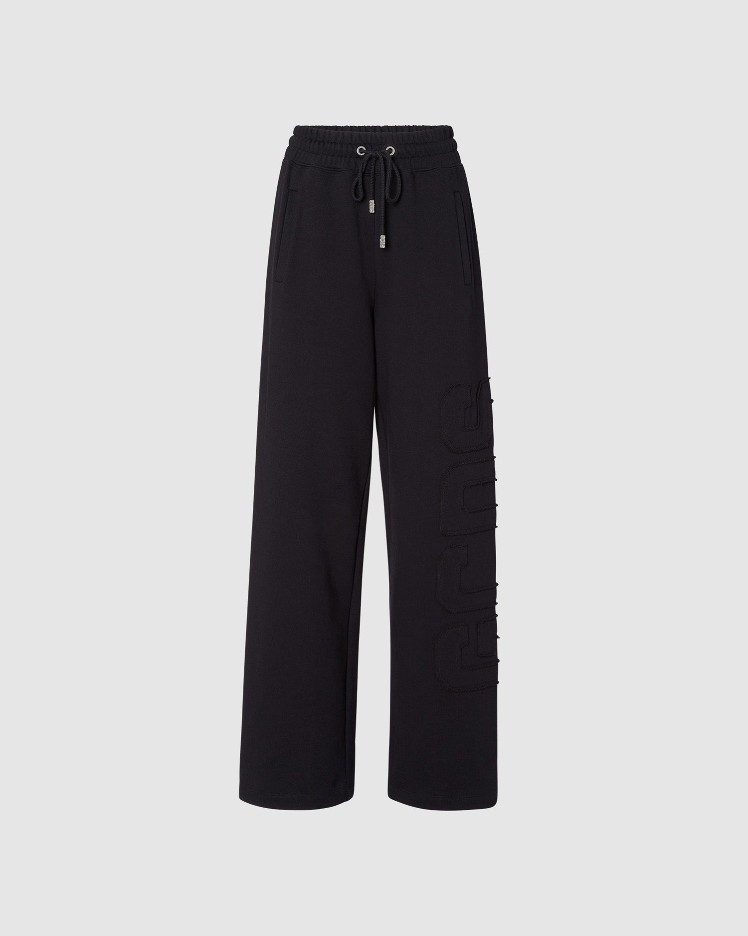 Pantalons GCDS Embroidered Gcds Larges Sweatbottoms Femme Noir | 623198-IPX