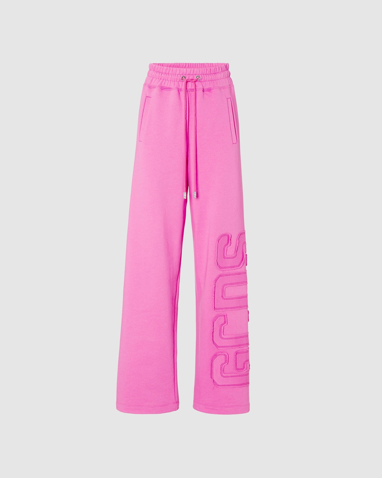 Pantalons GCDS Embroidered Gcds Larges Sweatbottoms Femme Fushia | 926450-OJS