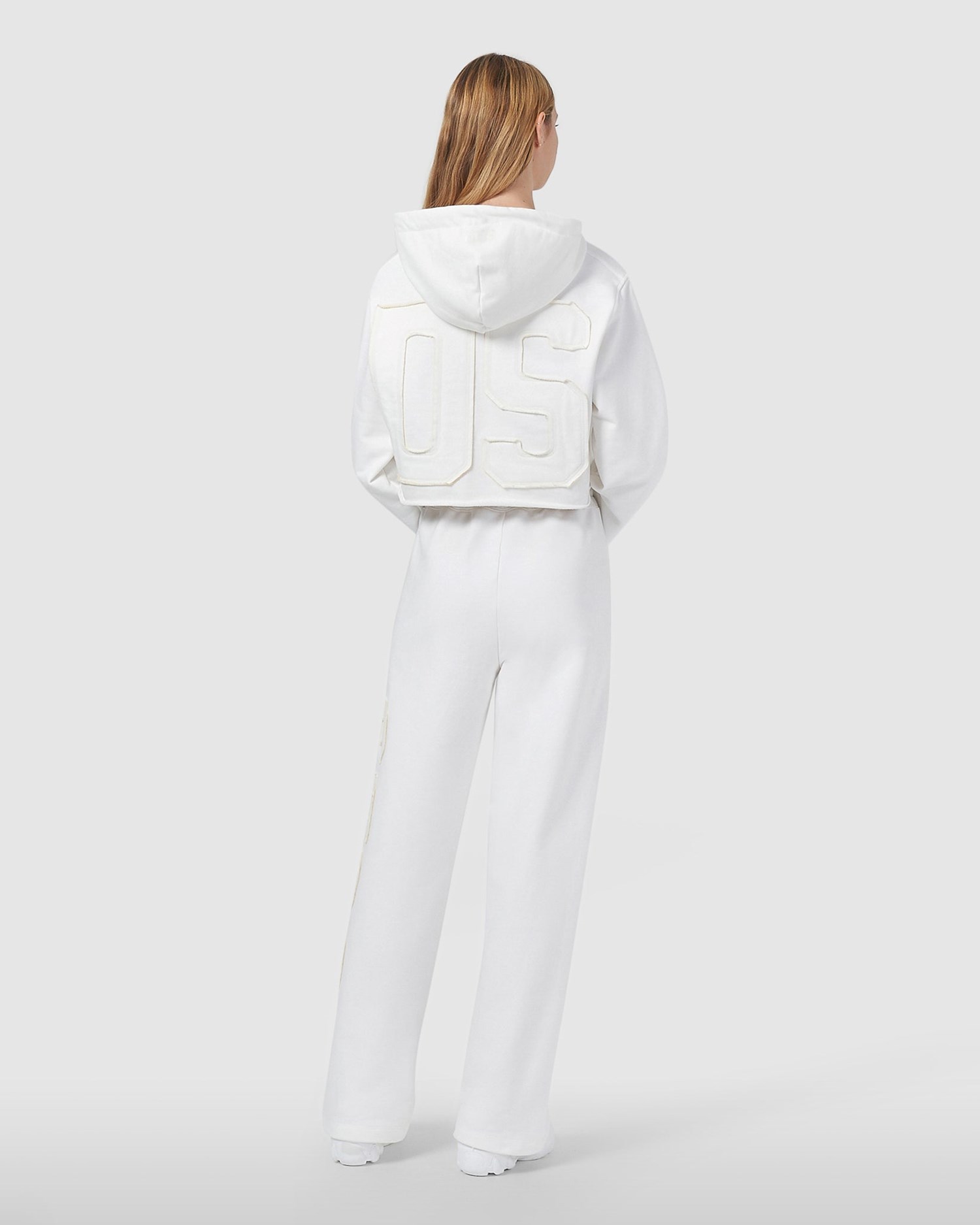 Pantalons GCDS Embroidered Gcds Logo Sweatpants Femme Blanche Foncé | 513974-IRF
