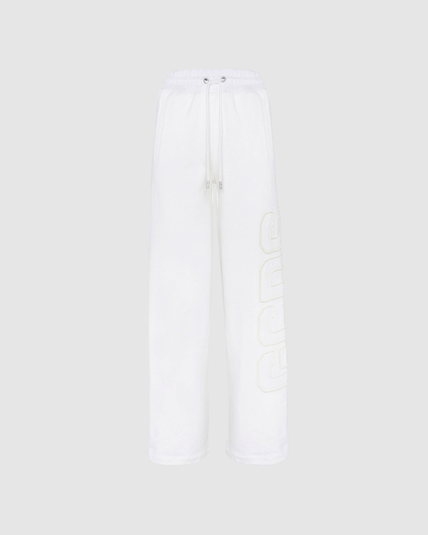 Pantalons GCDS Embroidered Gcds Logo Sweatpants Femme Blanche Foncé | 513974-IRF