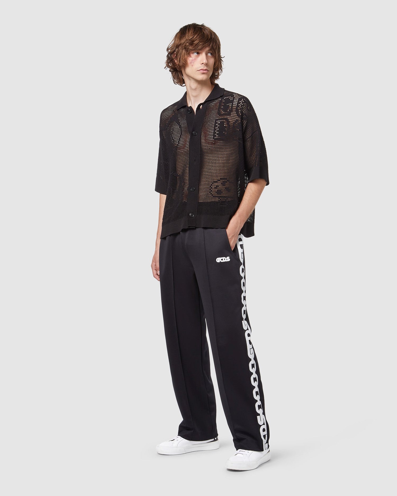 Pantalons GCDS Chain Piste Pants Homme Noir | 367429-QFK