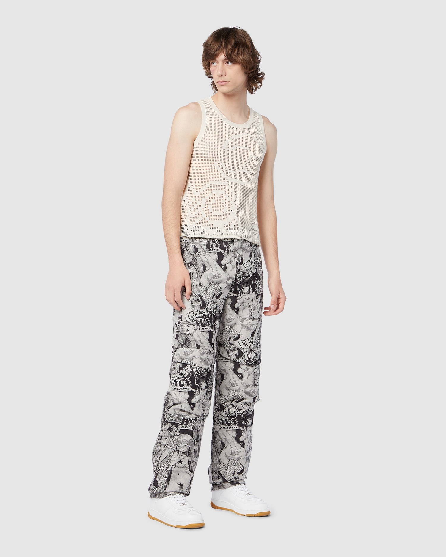 Pantalons GCDS Hentai Sweatbottoms Femme Noir | 607815-QMW