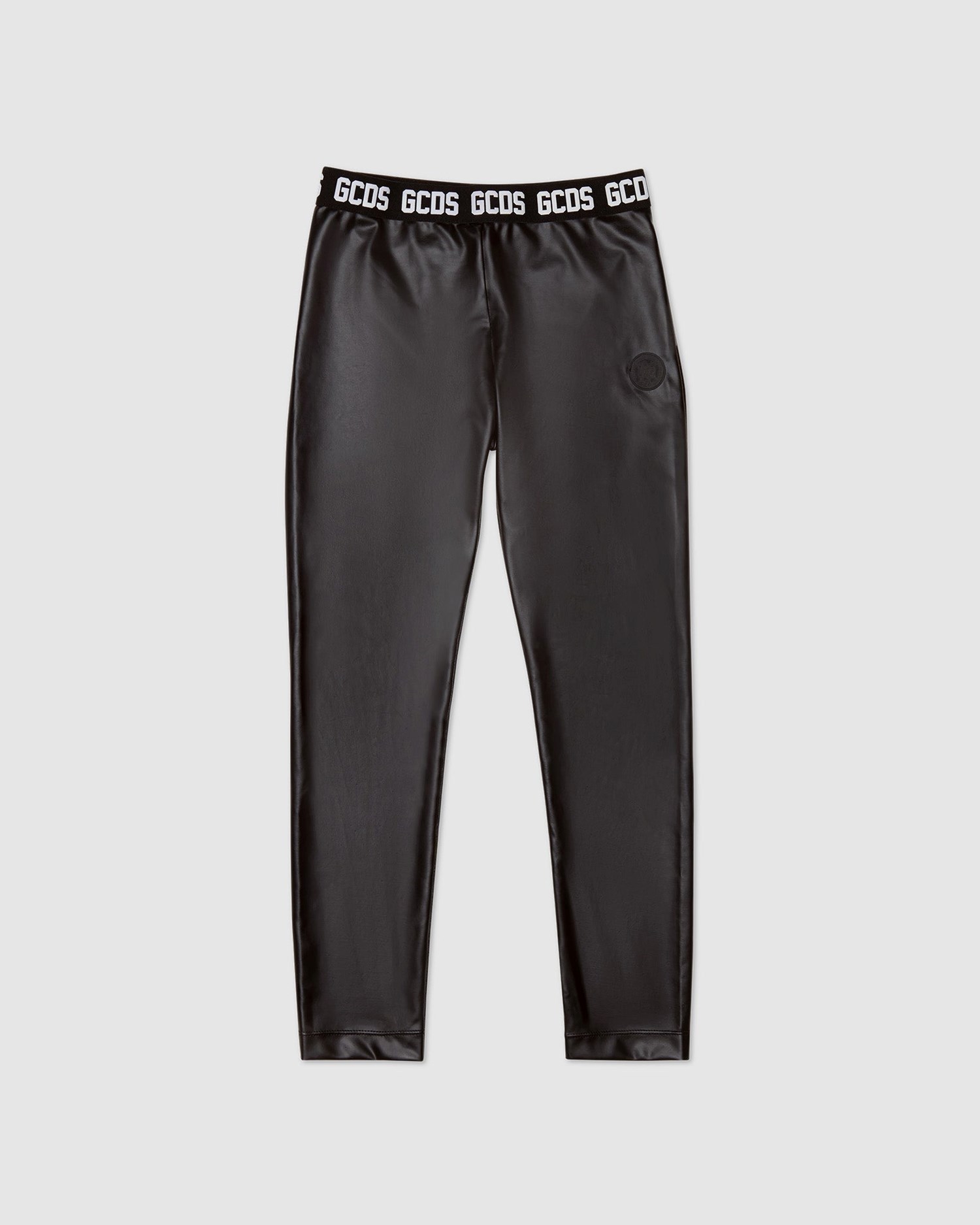 Pantalons GCDS Leggings Enfant Noir | 790361-ZIT
