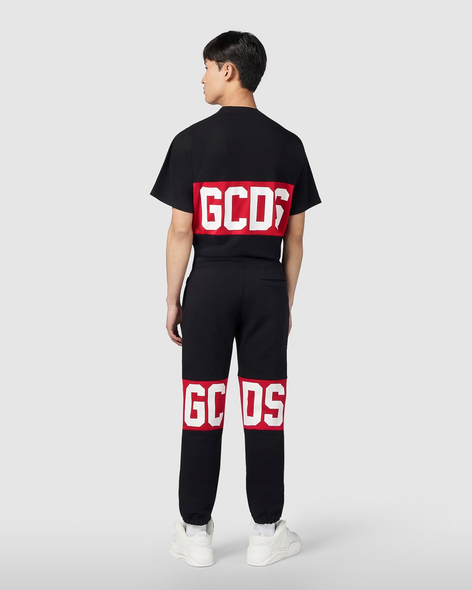 Pantalons GCDS Logo Band Regular Sweatbottoms Homme Noir | 327458-HYU