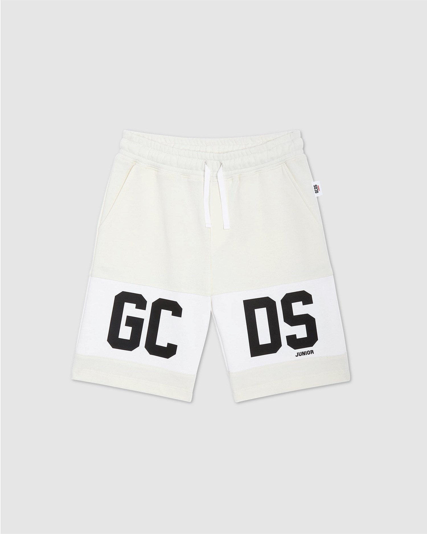 Pantalons GCDS Logo Band Shorts Enfant Blanche | 628190-WVX