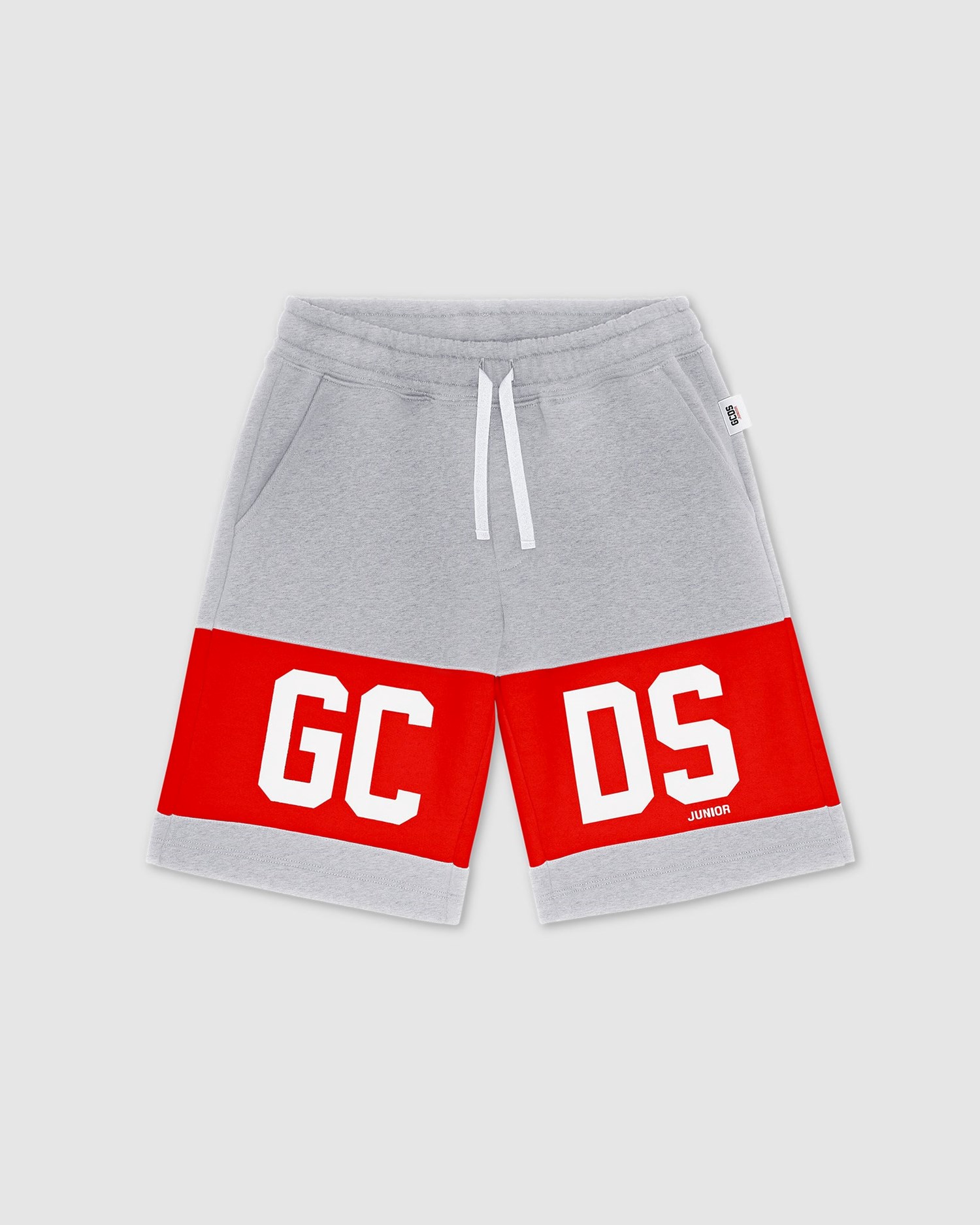 Pantalons GCDS Logo Band Shorts Enfant Grise | 638405-WJI