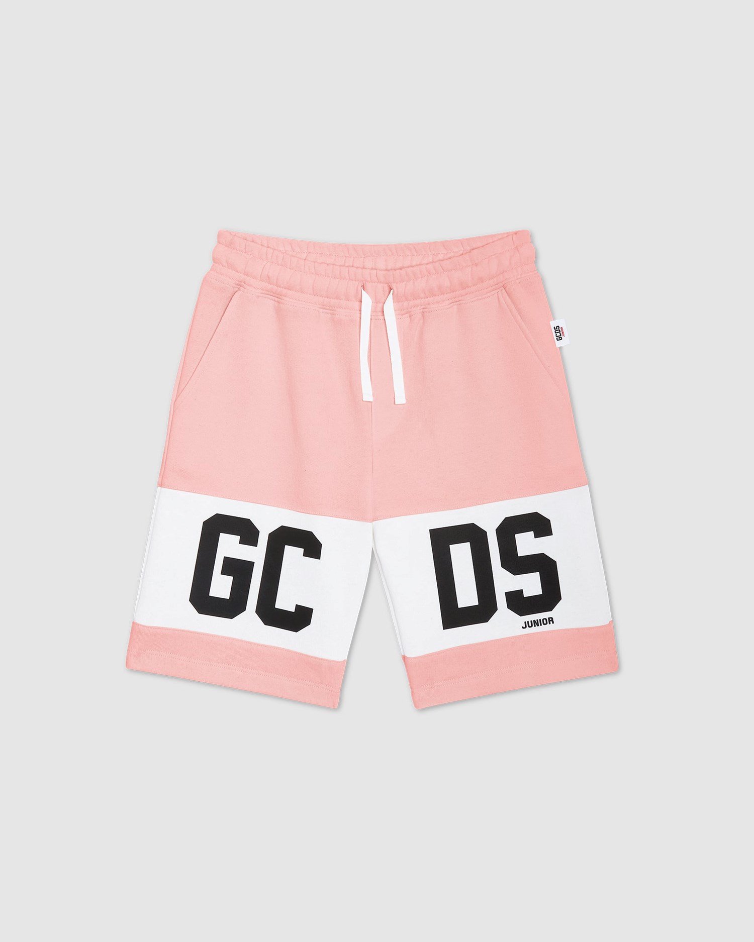 Pantalons GCDS Logo Band Shorts Enfant Rose | 940368-LYH