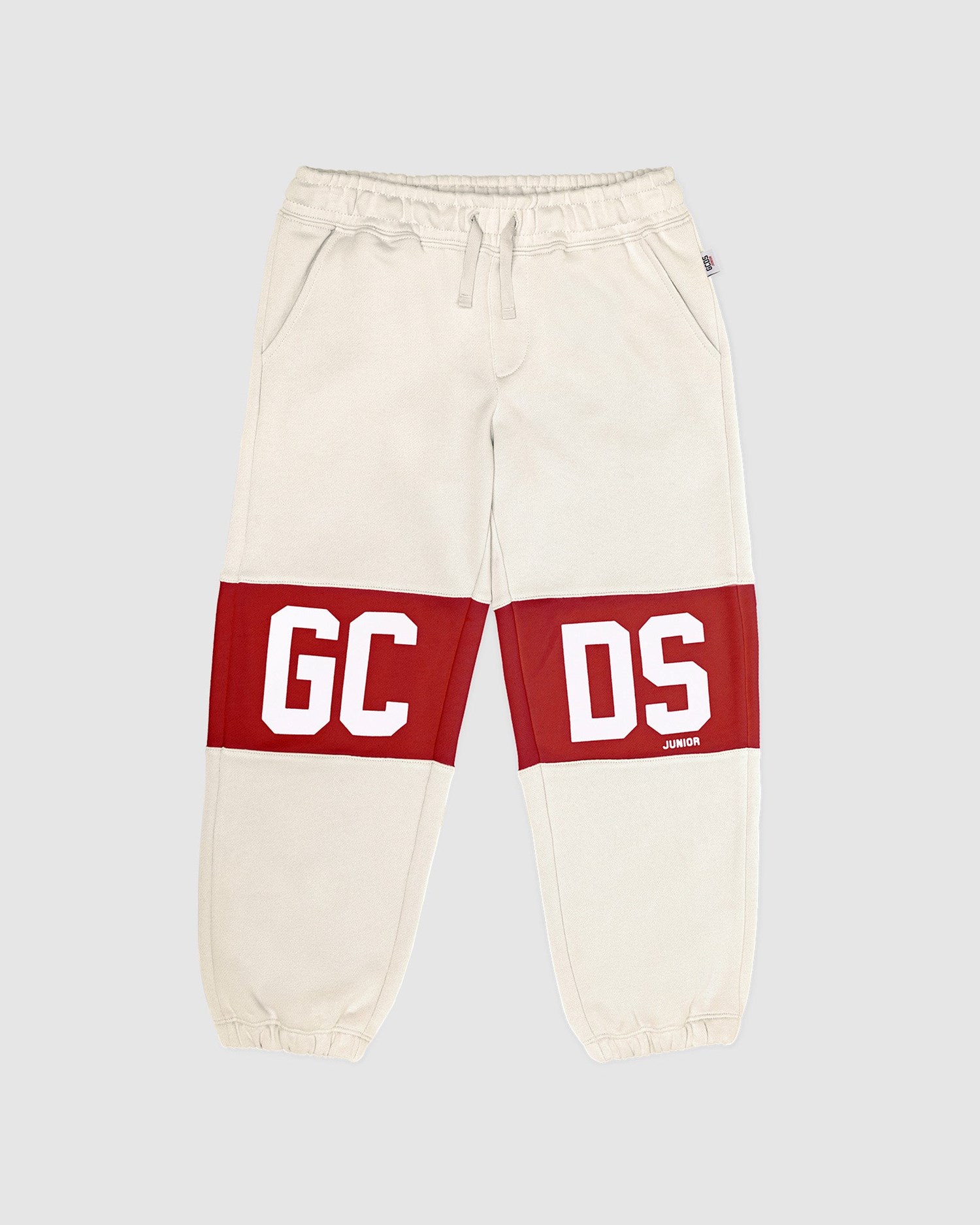 Pantalons GCDS Logo Band Sweatbottoms Enfant Grise | 164508-FUM