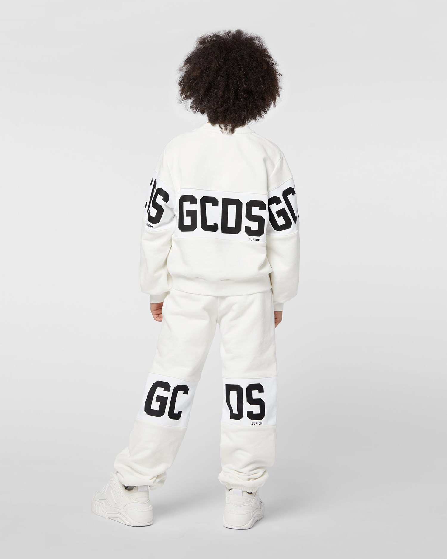 Pantalons GCDS Logo Band Sweatpants Enfant Blanche | 896431-EFI