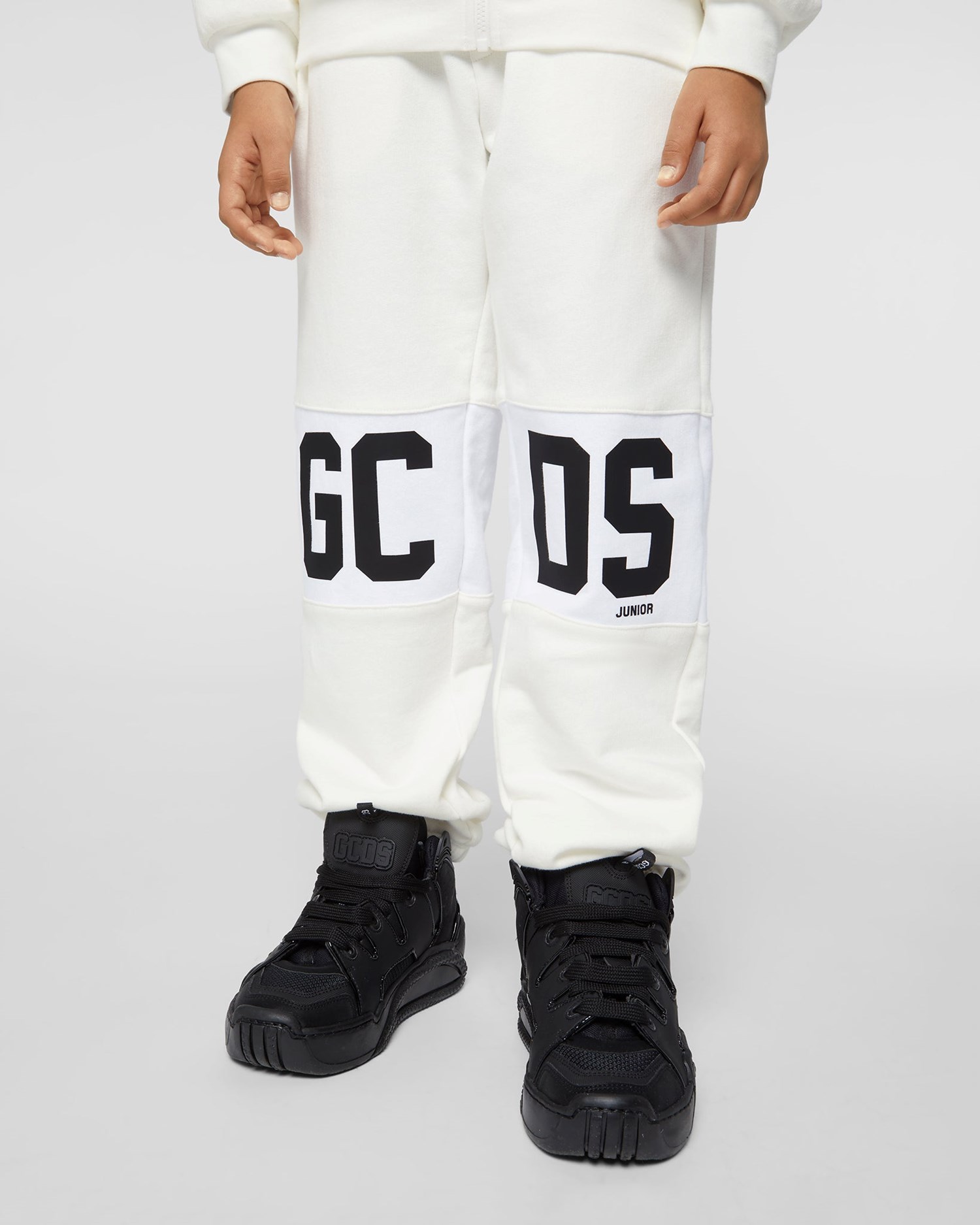 Pantalons GCDS Logo Band Sweatpants Enfant Blanche | 896431-EFI