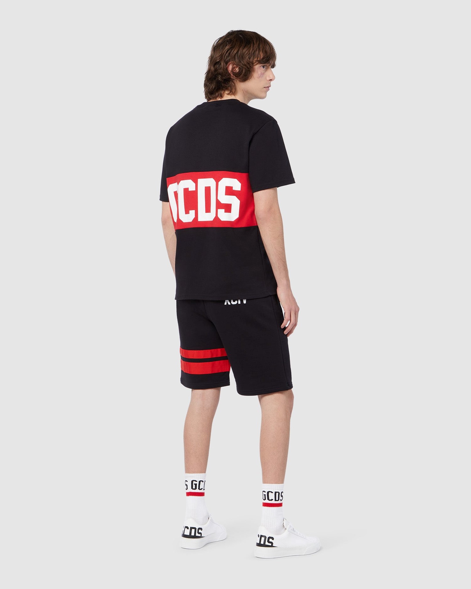 Pantalons GCDS Logo Regular Sweatshorts Homme Noir | 516790-JYK