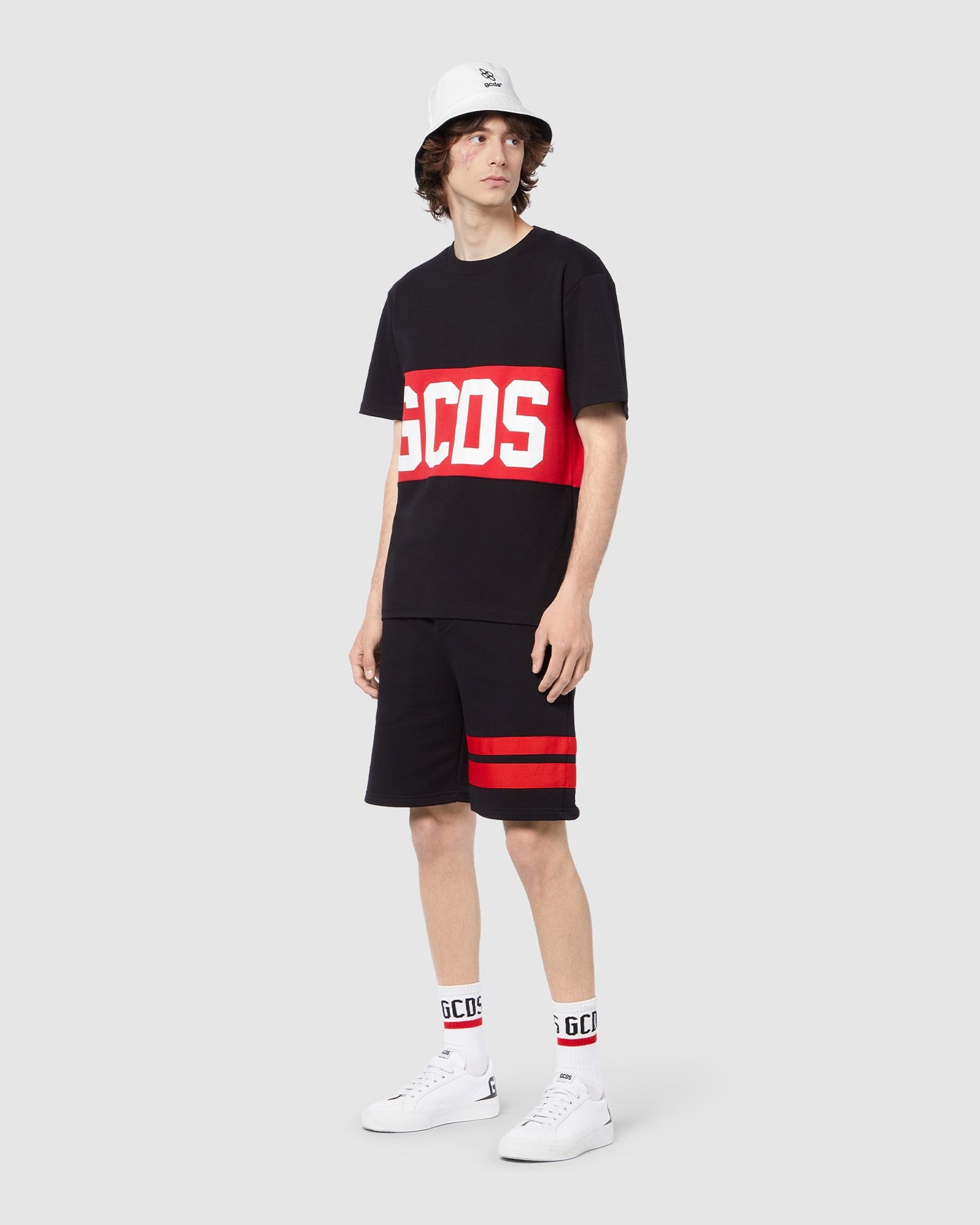 Pantalons GCDS Logo Regular Sweatshorts Homme Noir | 516790-JYK