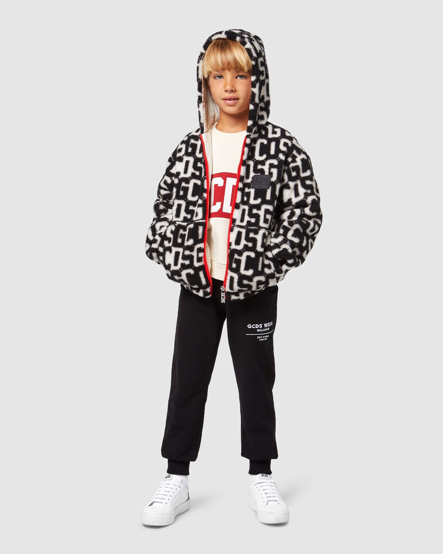 Pantalons GCDS Sweatbottoms Enfant Noir | 971658-YAK