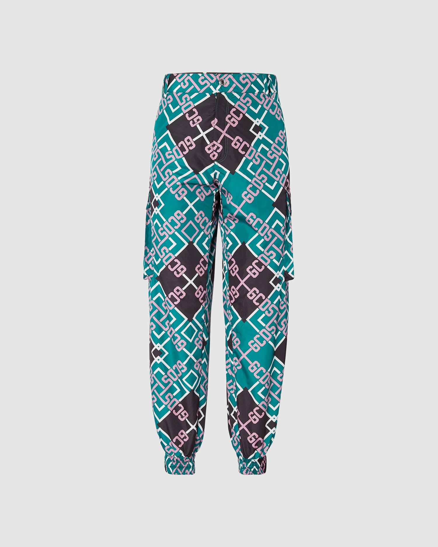 Pantalons GCDS Tartan Nylon Cargo Trousers Homme Multicolore | 310472-JHM