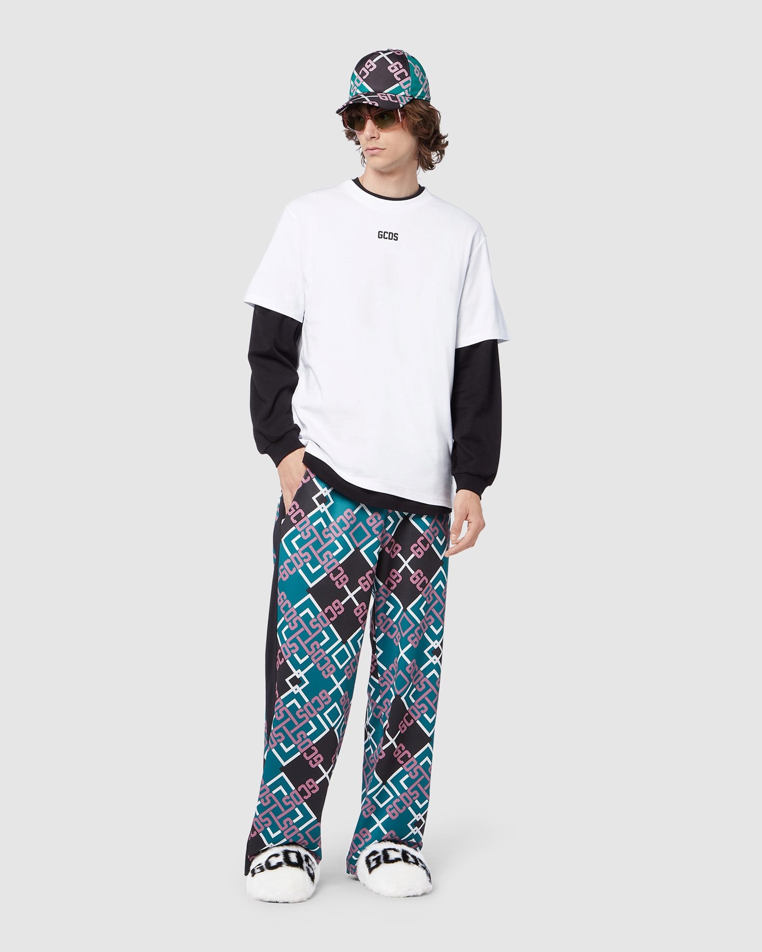 Pantalons GCDS Tartan Piste Pants Homme Multicolore | 652783-PBJ