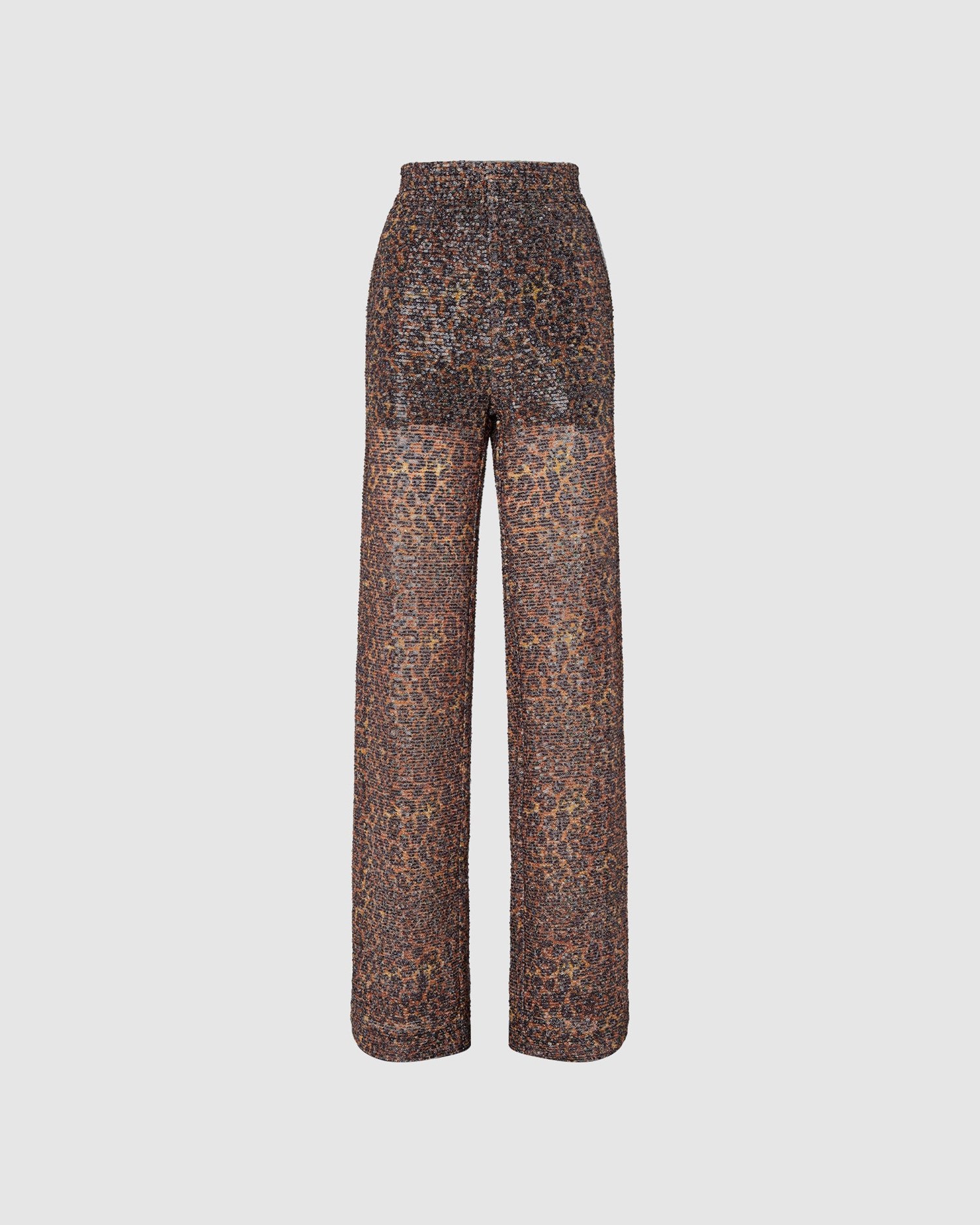 Pantalons GCDS Leopard Sequin Trousers Femme Multicolore | 562107-KGS