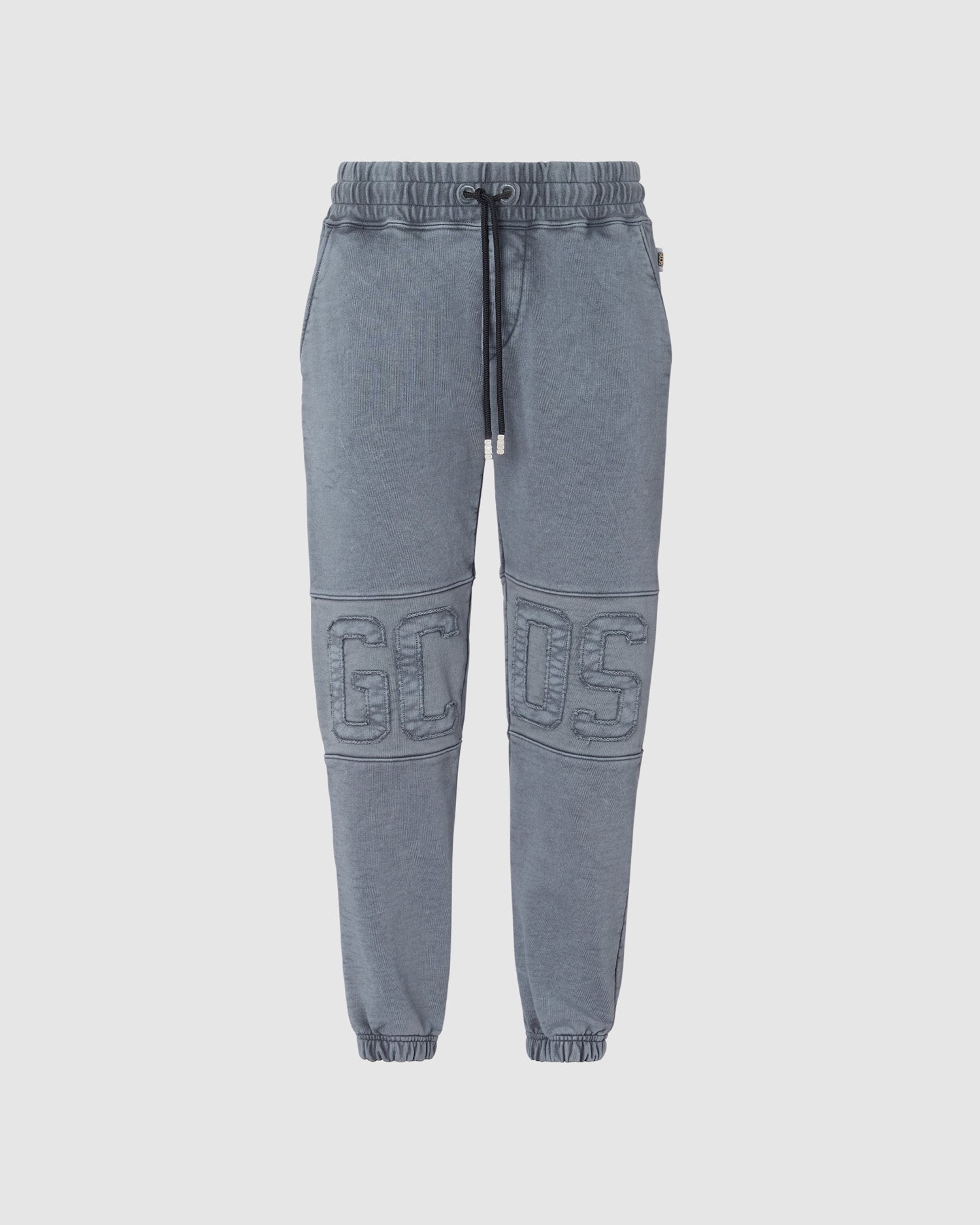Pantalons GCDS Overdyed Gcds Logo Band Sweatbottoms Homme Noir | 304765-JQY