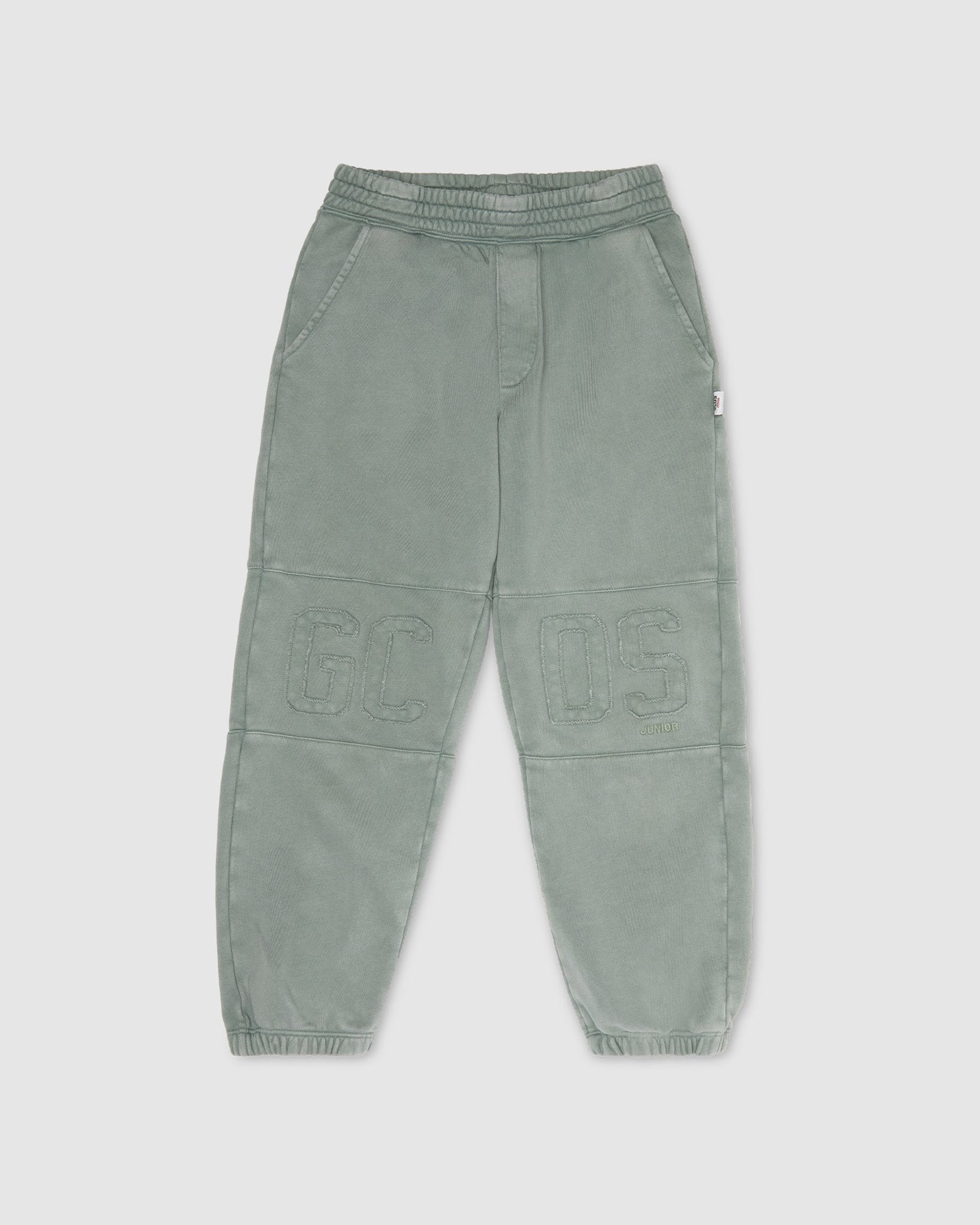 Pantalons GCDS Overdyed Gcds Logo Band Sweatbottoms Enfant Vert | 930678-RJA