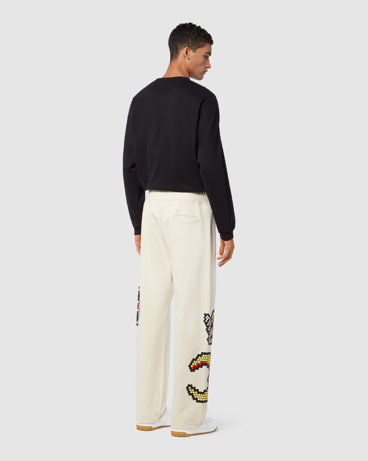 Pantalons GCDS Plush Larges Sweatbottoms Homme Grise | 693082-CFN