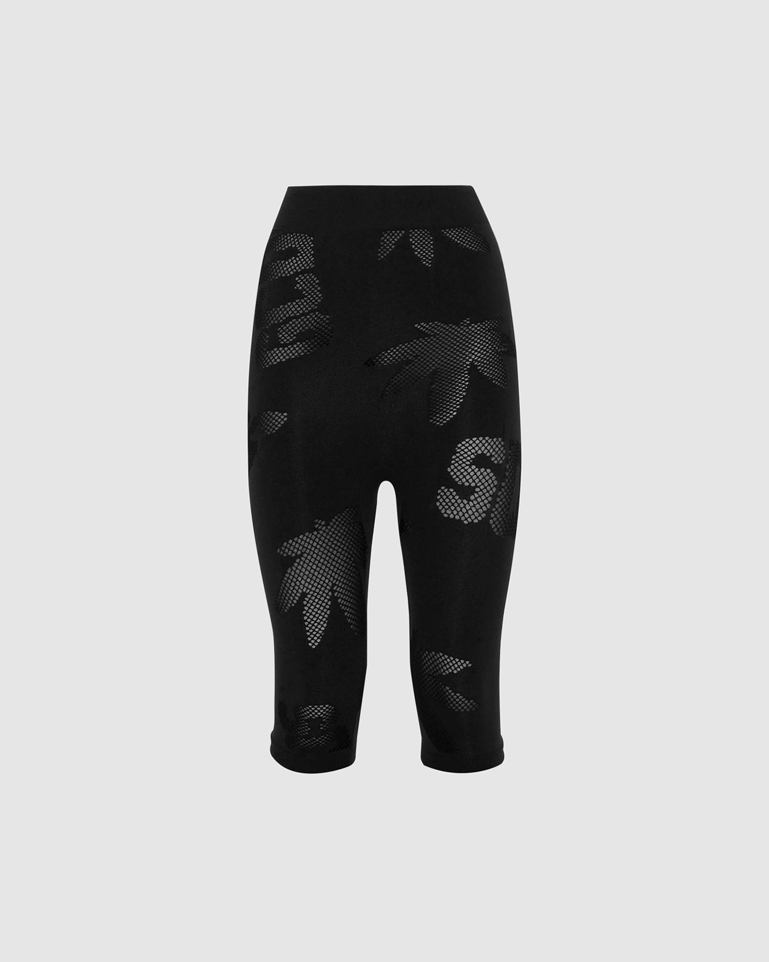 Pantalons GCDS Recycled Grid Mary Cyclist Femme Noir | 063941-WNJ