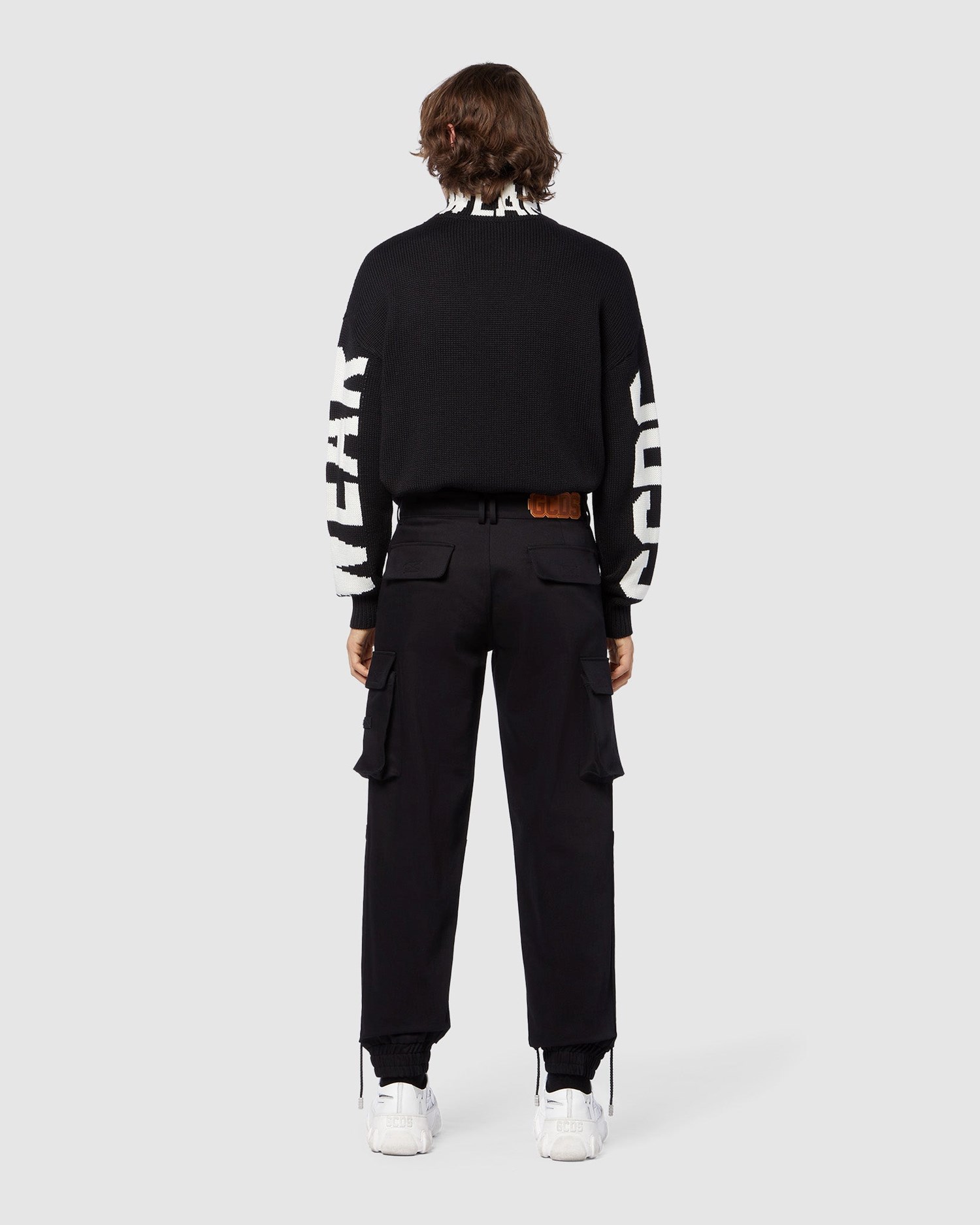 Pantalons GCDS Regular Cargo Trousers Homme Noir | 706382-AQG