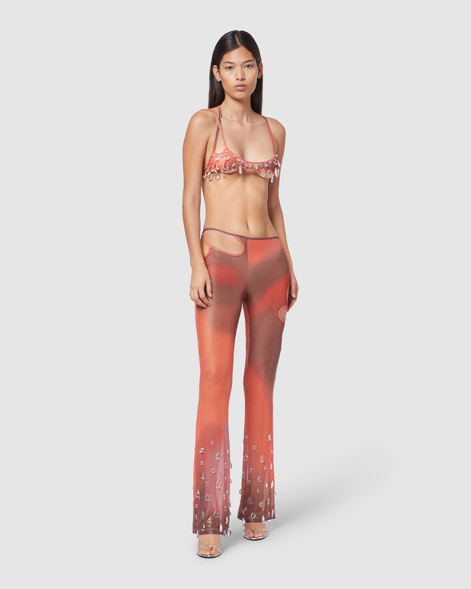 Pantalons GCDS Sita Drops Pants Femme Multicolore | 935471-DCN