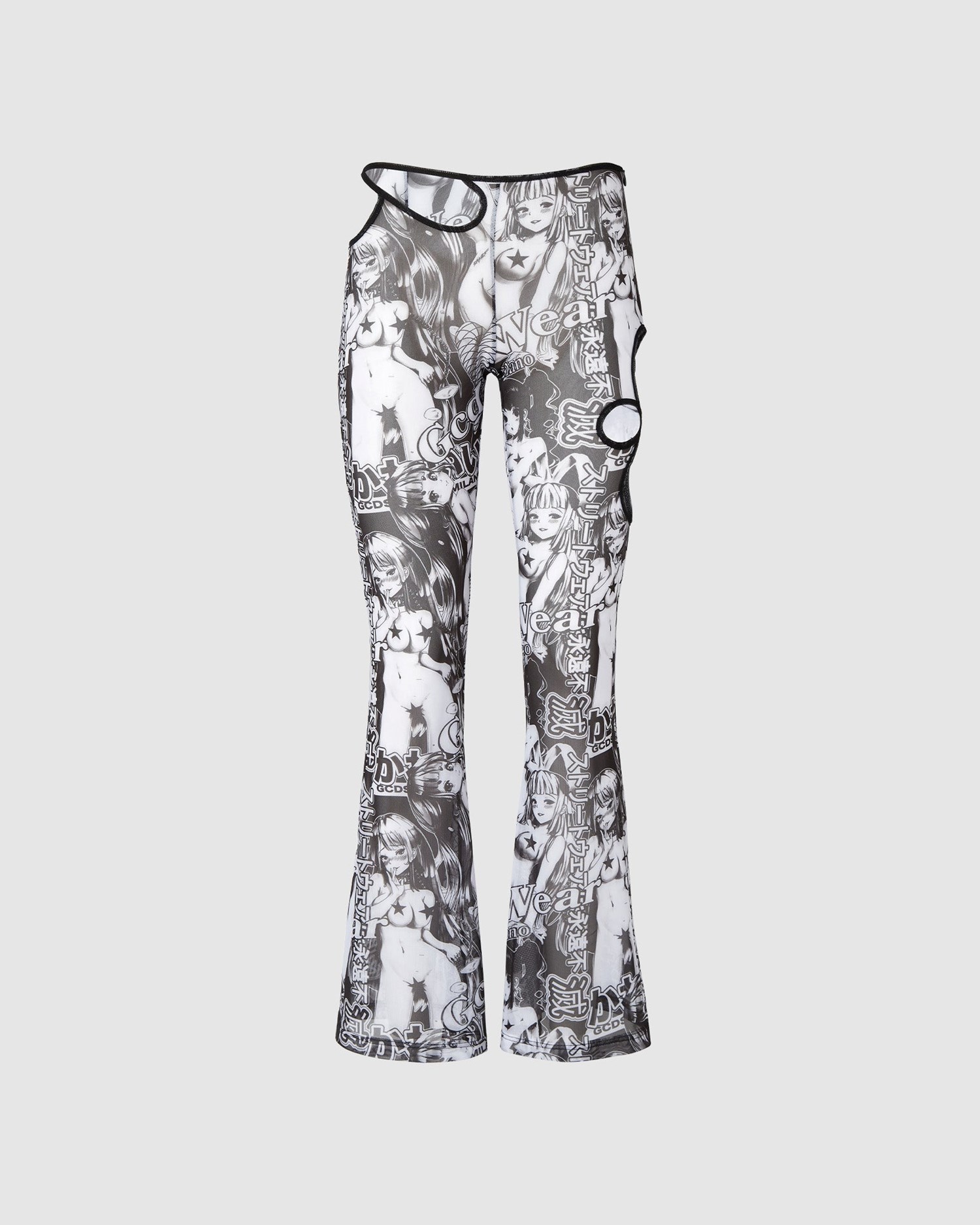 Pantalons GCDS Sita Hentai Tulle Trousers Femme Multicolore | 234768-PUL