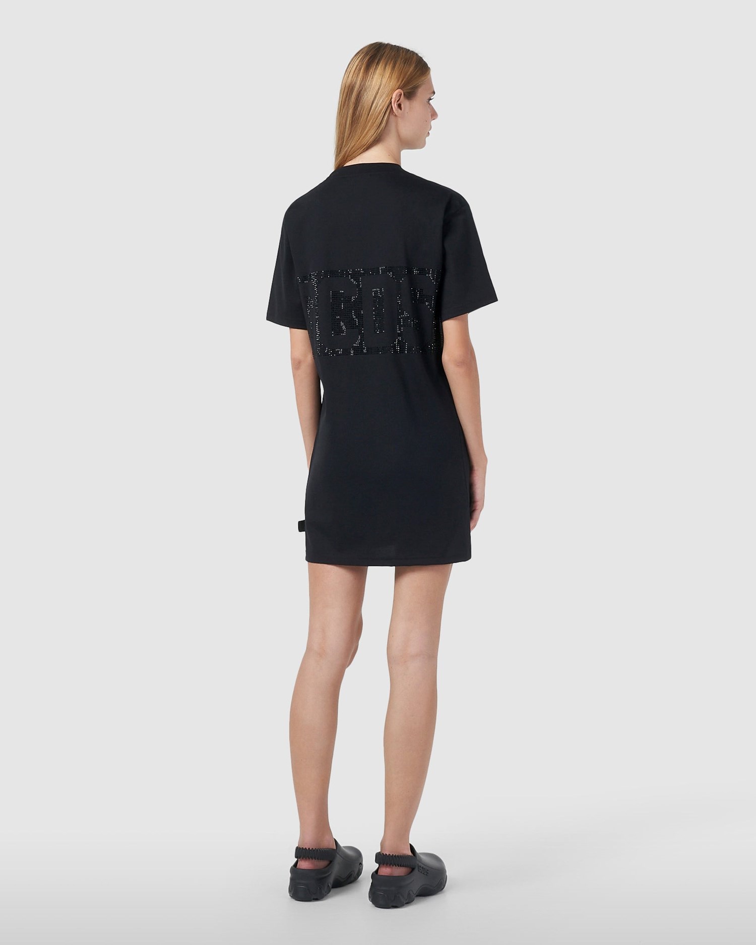 Peignoir GCDS Bling T-shirt Robe Femme Noir | 175806-VDK