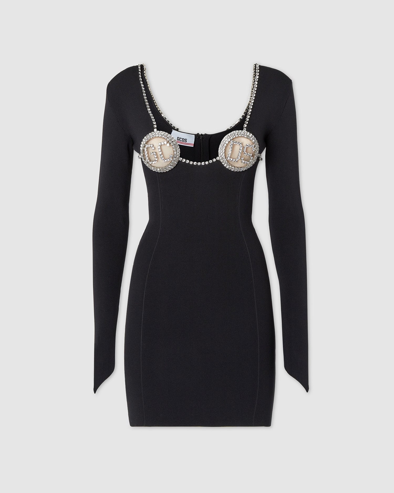 Peignoir GCDS Bling Circle Bra Robe Femme Noir | 195740-HOQ