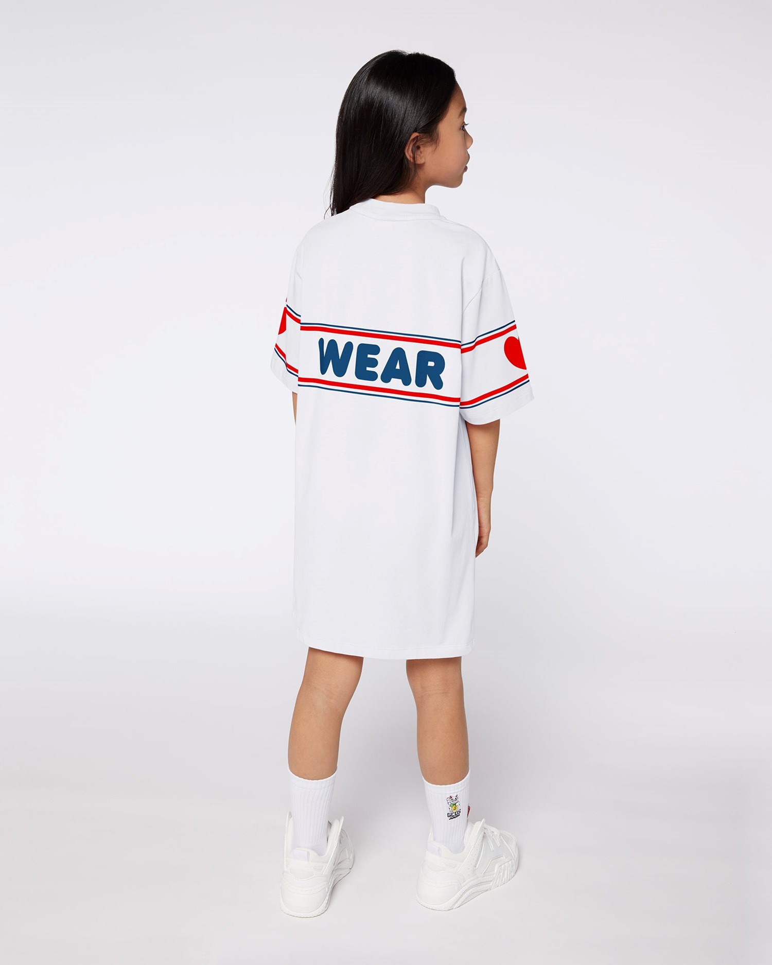 Peignoir GCDS Logo Robe Enfant Blanche | 985372-TOL