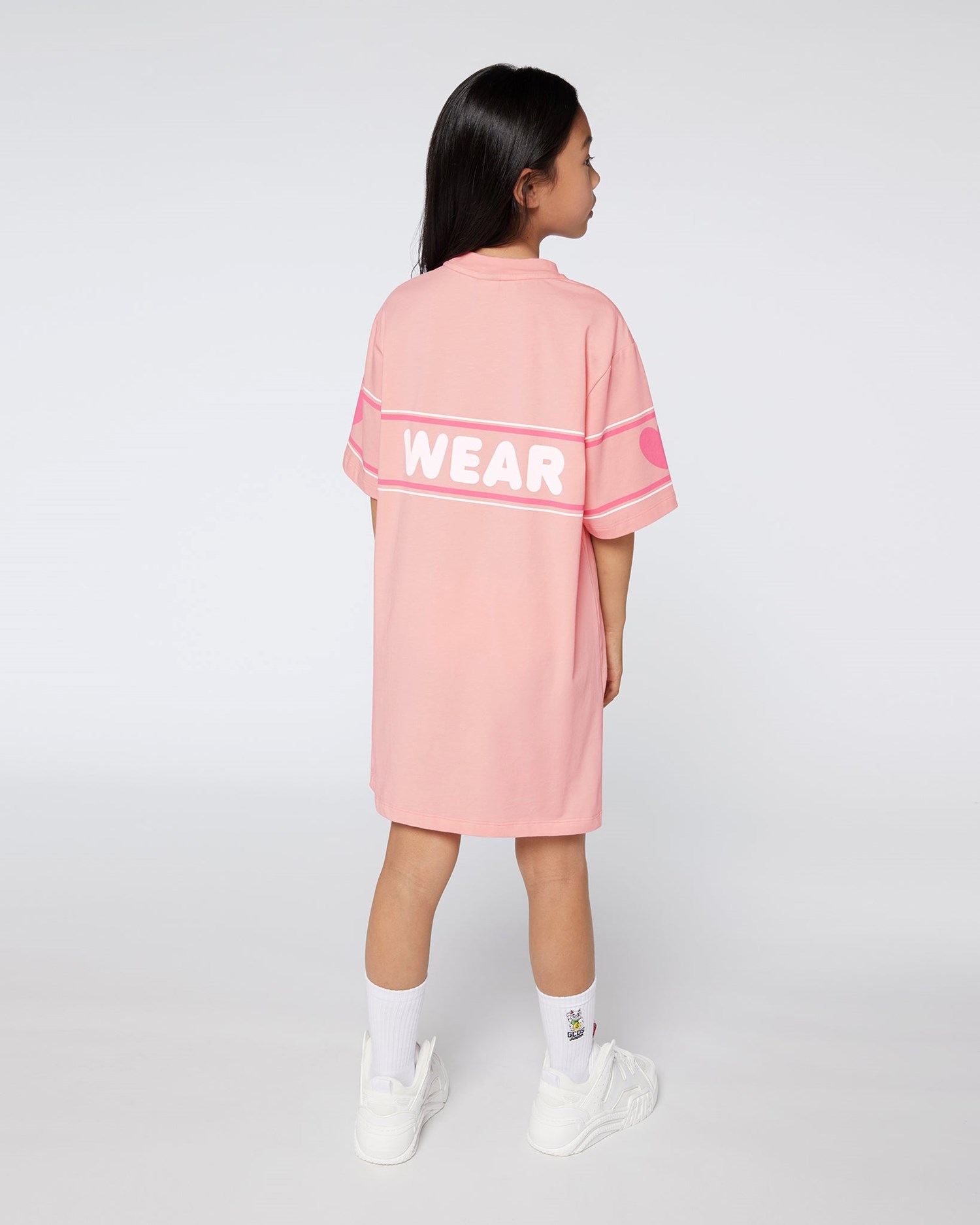 Peignoir GCDS Logo Robe Enfant Rose | 542381-PCE