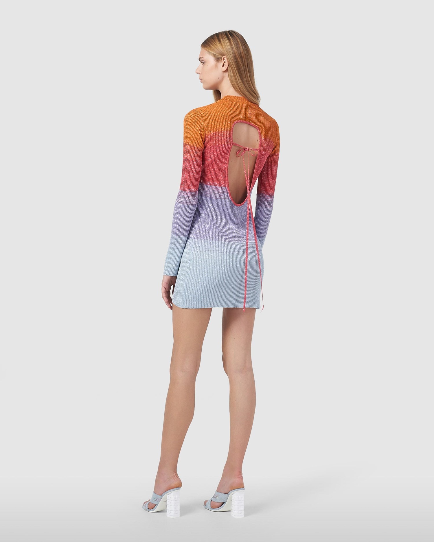 Peignoir GCDS Lurex Degradé Robe Femme Multicolore | 510723-RTU