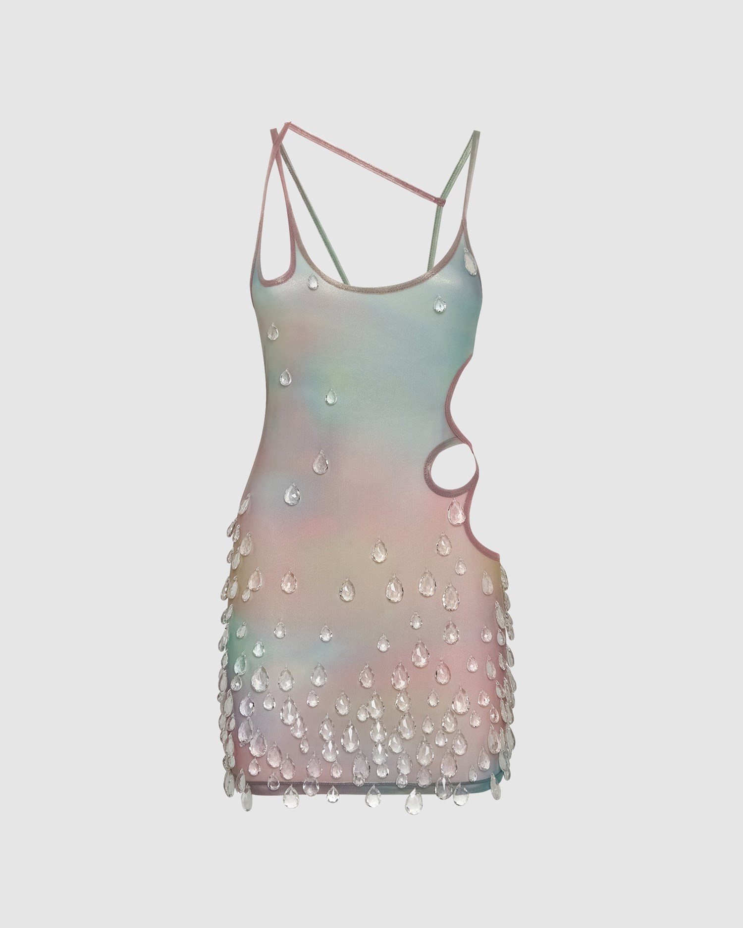 Peignoir GCDS Sita Drops Robe Femme Multicolore | 248910-XPE