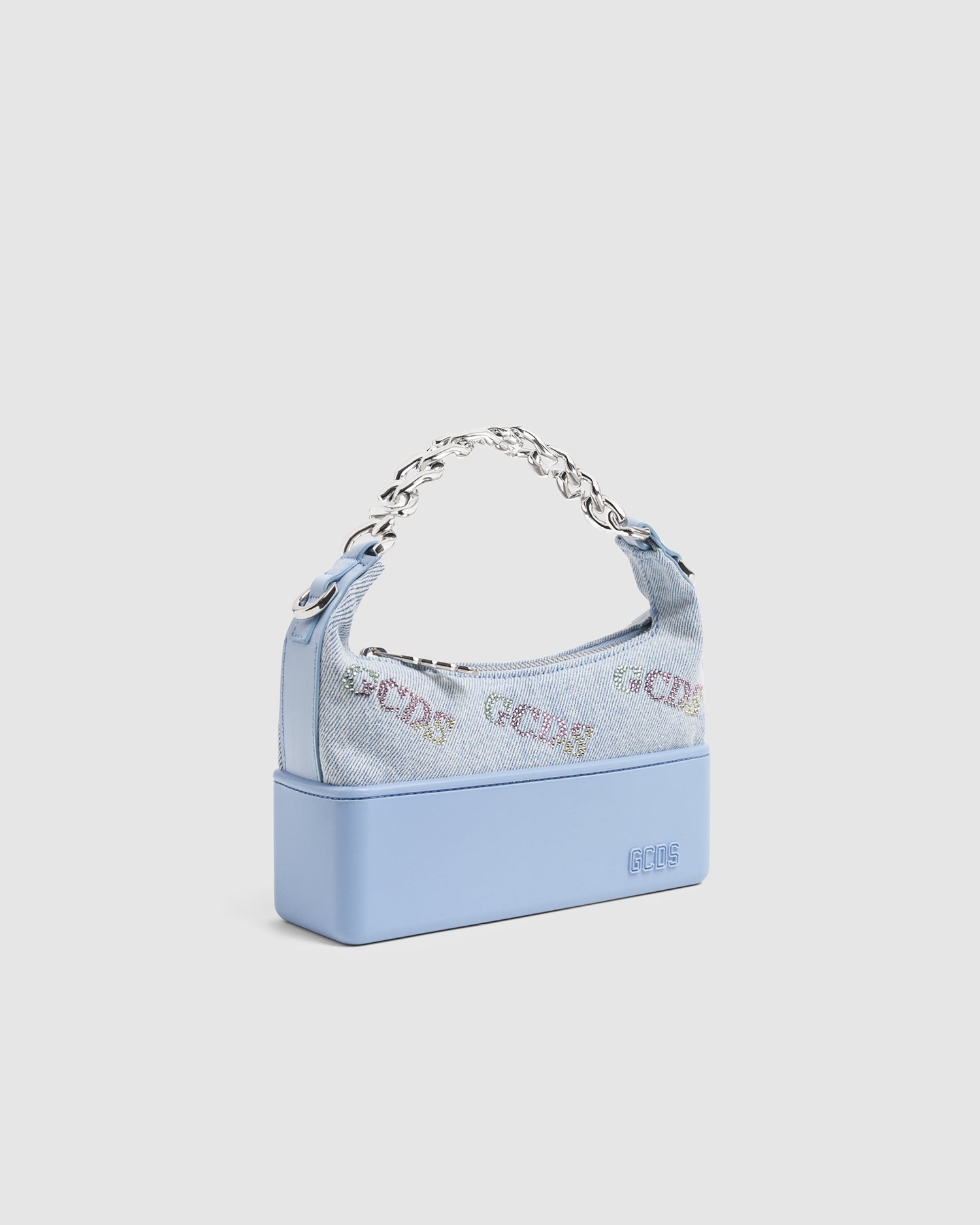 Sacs GCDS Bling Denim Matilda Bag Femme Bleu Clair | 529017-NCV
