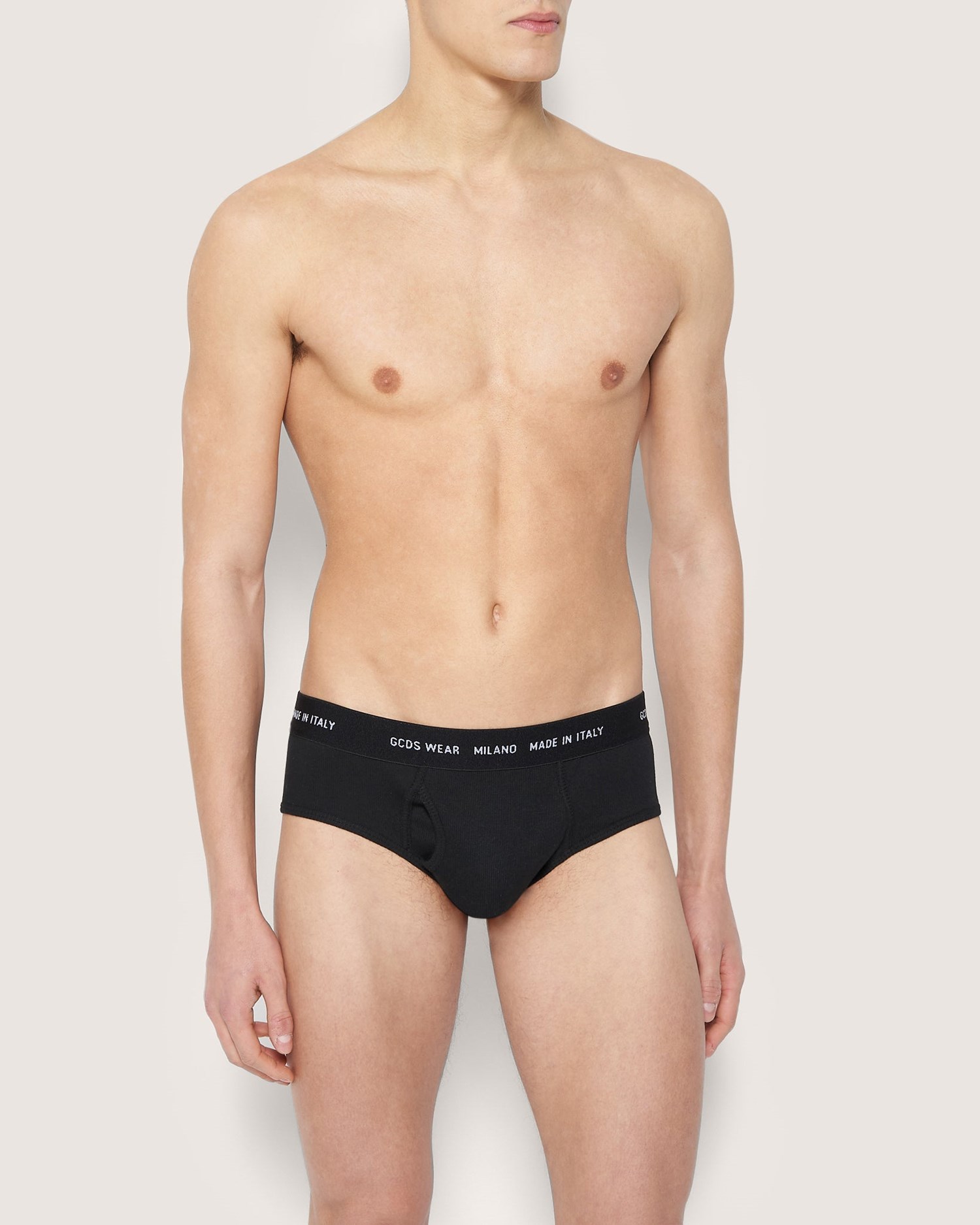 Sous Vêtement GCDS Basic Gcds Wear Briefs Homme Noir | 029587-NUD