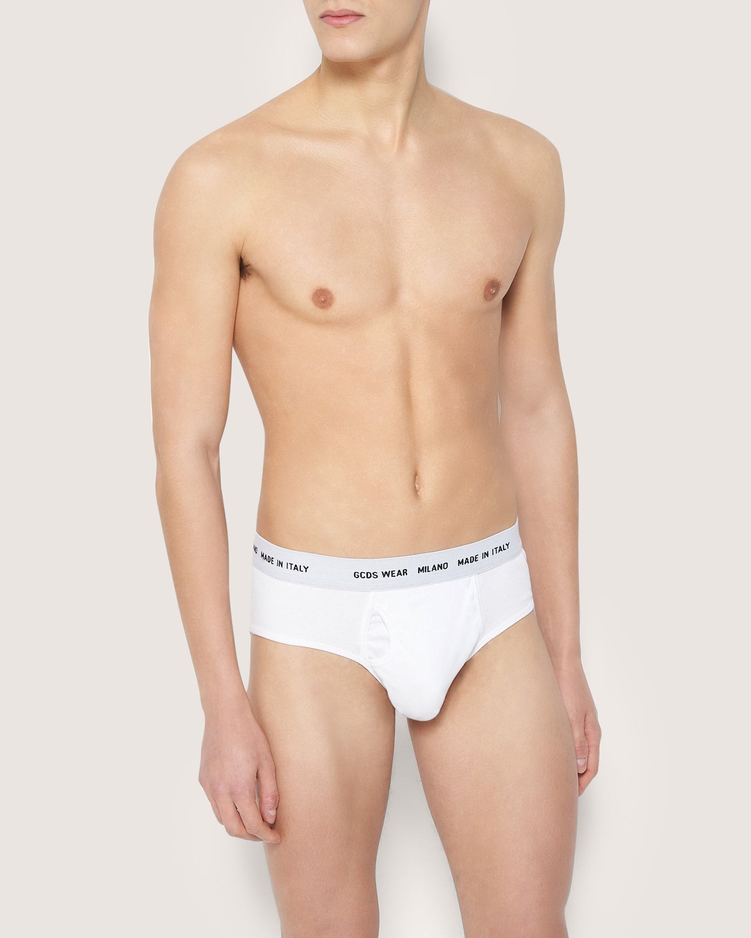 Sous Vêtement GCDS Basic Gcds Wear Briefs Homme Blanche | 574219-OXI