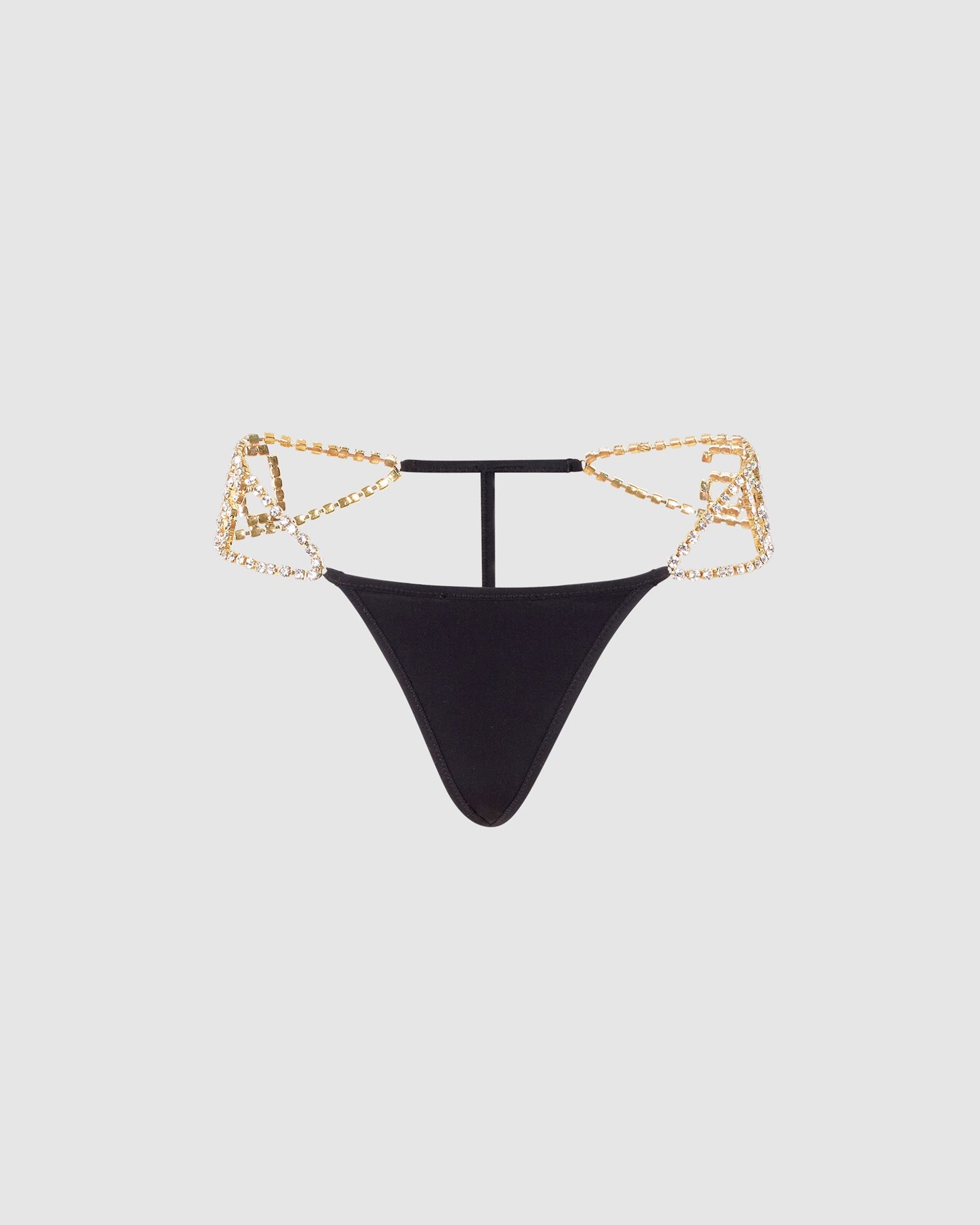 Sous Vêtement GCDS Bling Gcds Logo Slip Femme Noir | 812905-AWU