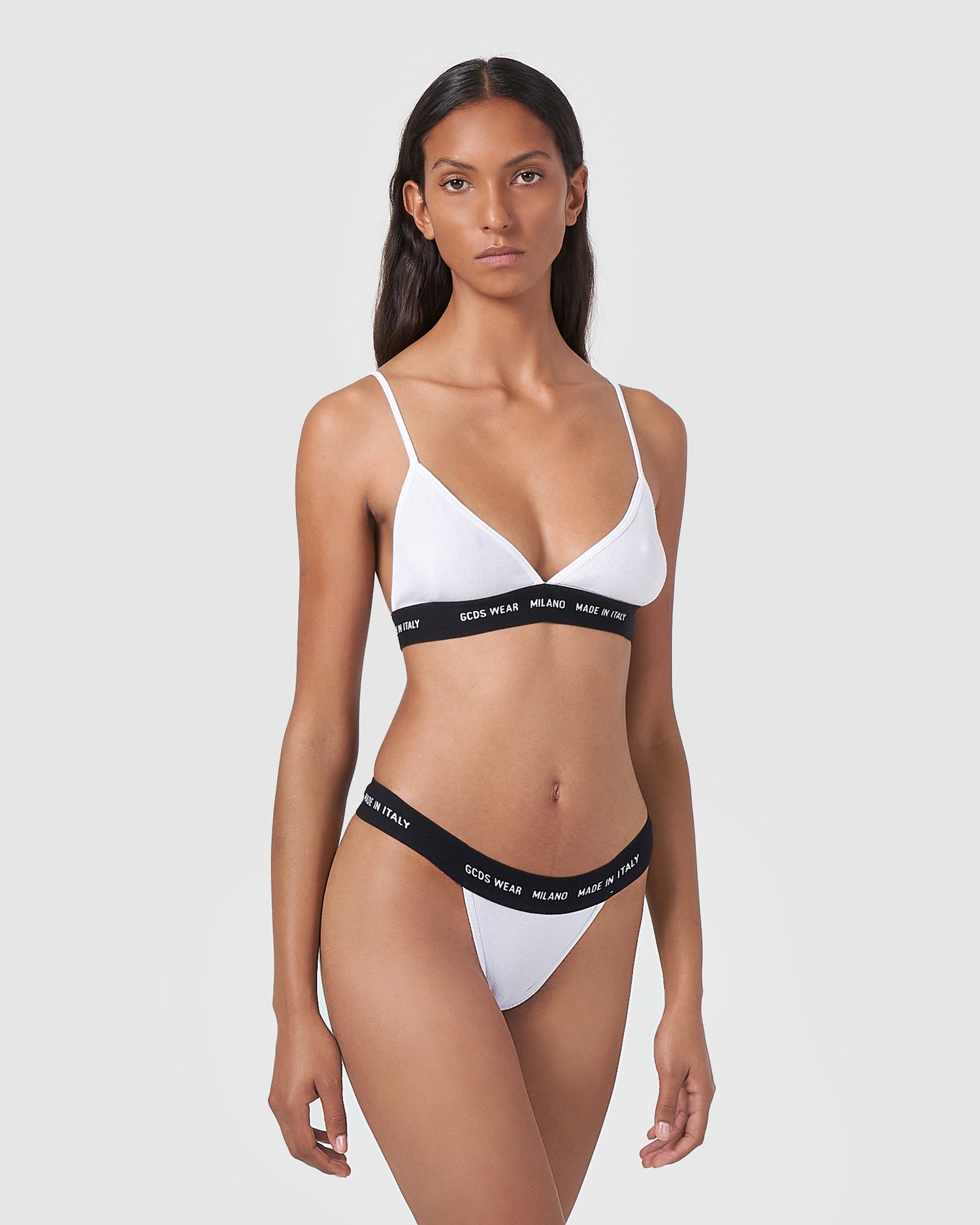 Sous Vêtement GCDS Wear Basic Bra Femme Blanche | 316524-ATM