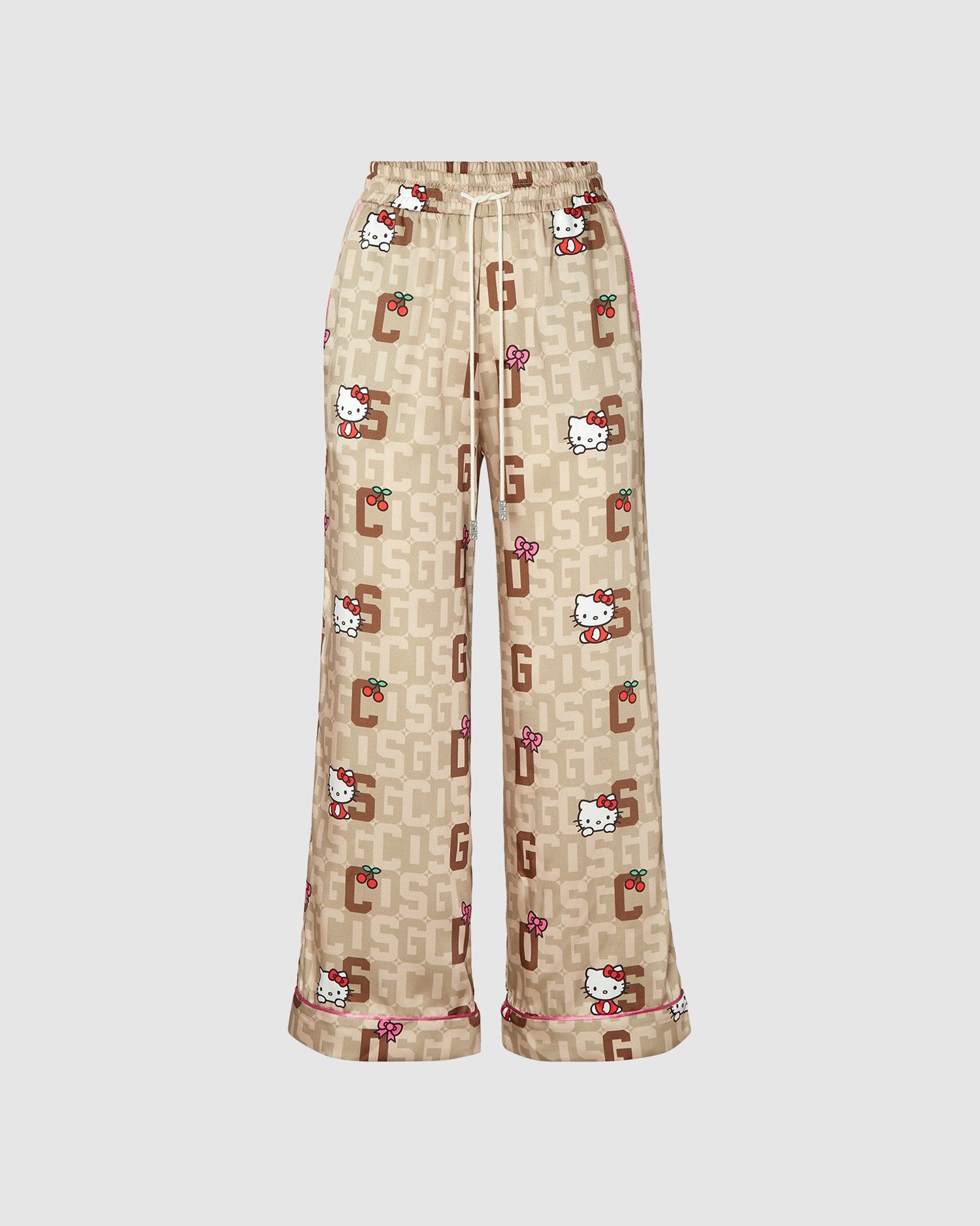 Sous Vêtement GCDS Hello Kitty Monogram Pajama Trousers Femme Marron | 214865-PVT