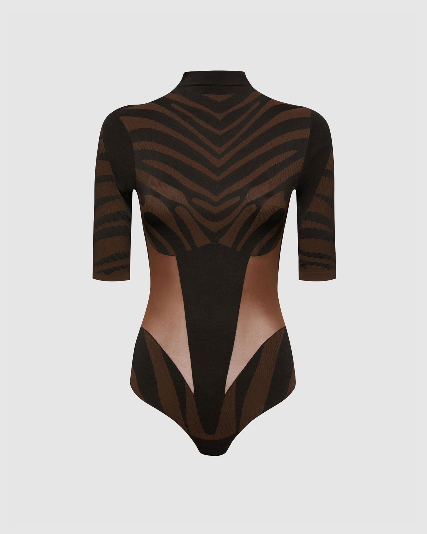 Sous Vêtement GCDS Wolford Animalier Bodysuit Femme Noir | 076381-OFM