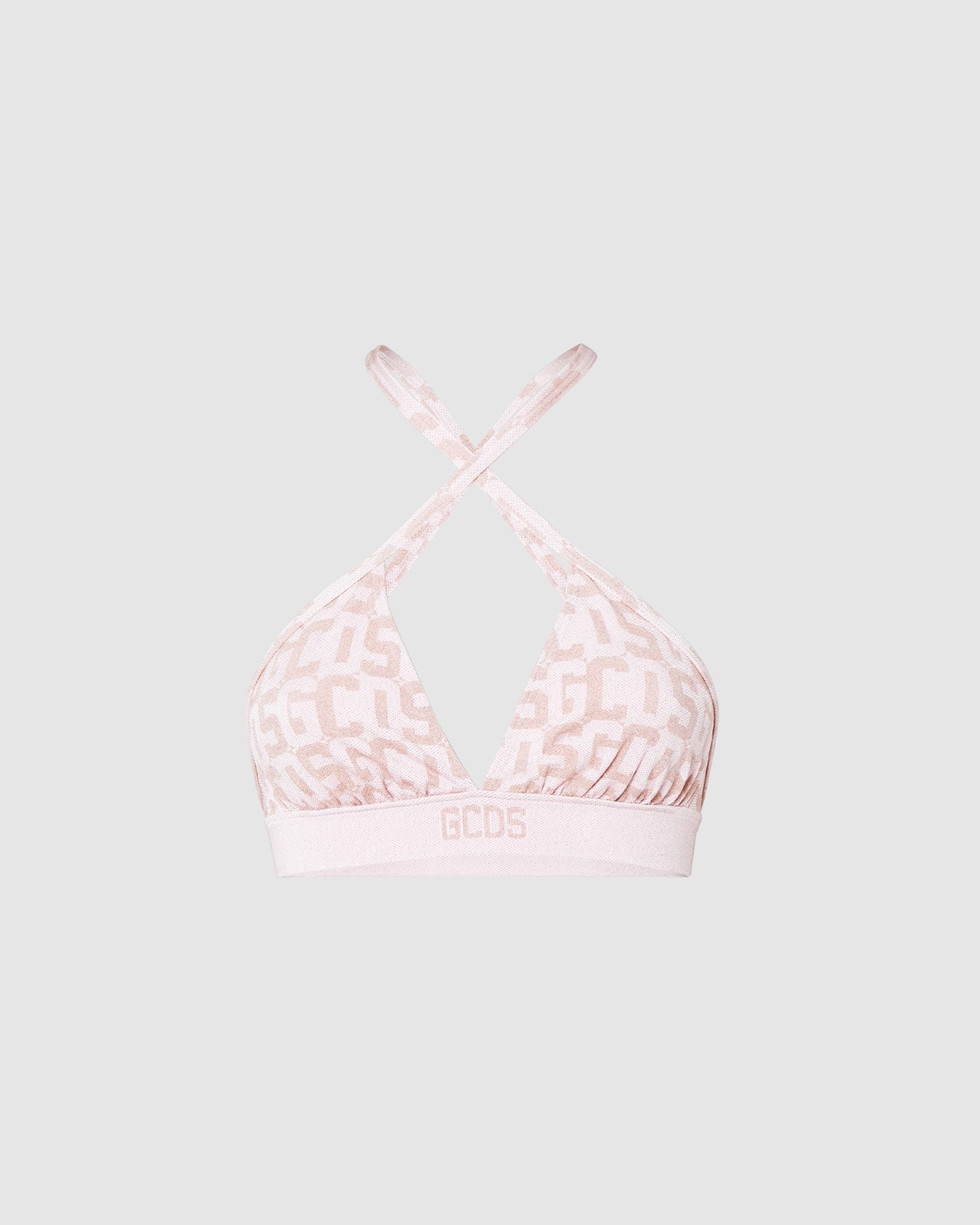 Sous Vêtement GCDS Wolford Monogram Triangle Top Sans Manches Femme Rose | 352679-DAS