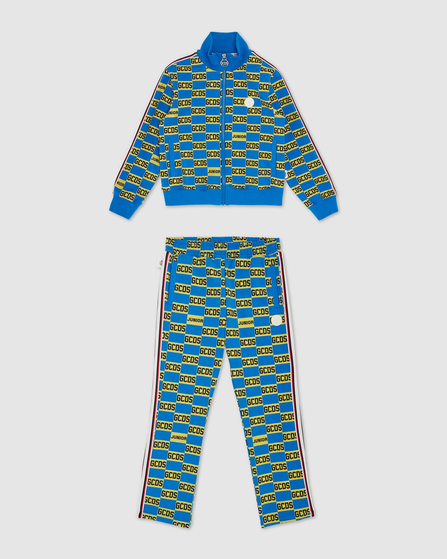 Sweat À Capuche GCDS Allover Gcds Logo Tracksuit Enfant Multicolore | 724368-LGJ